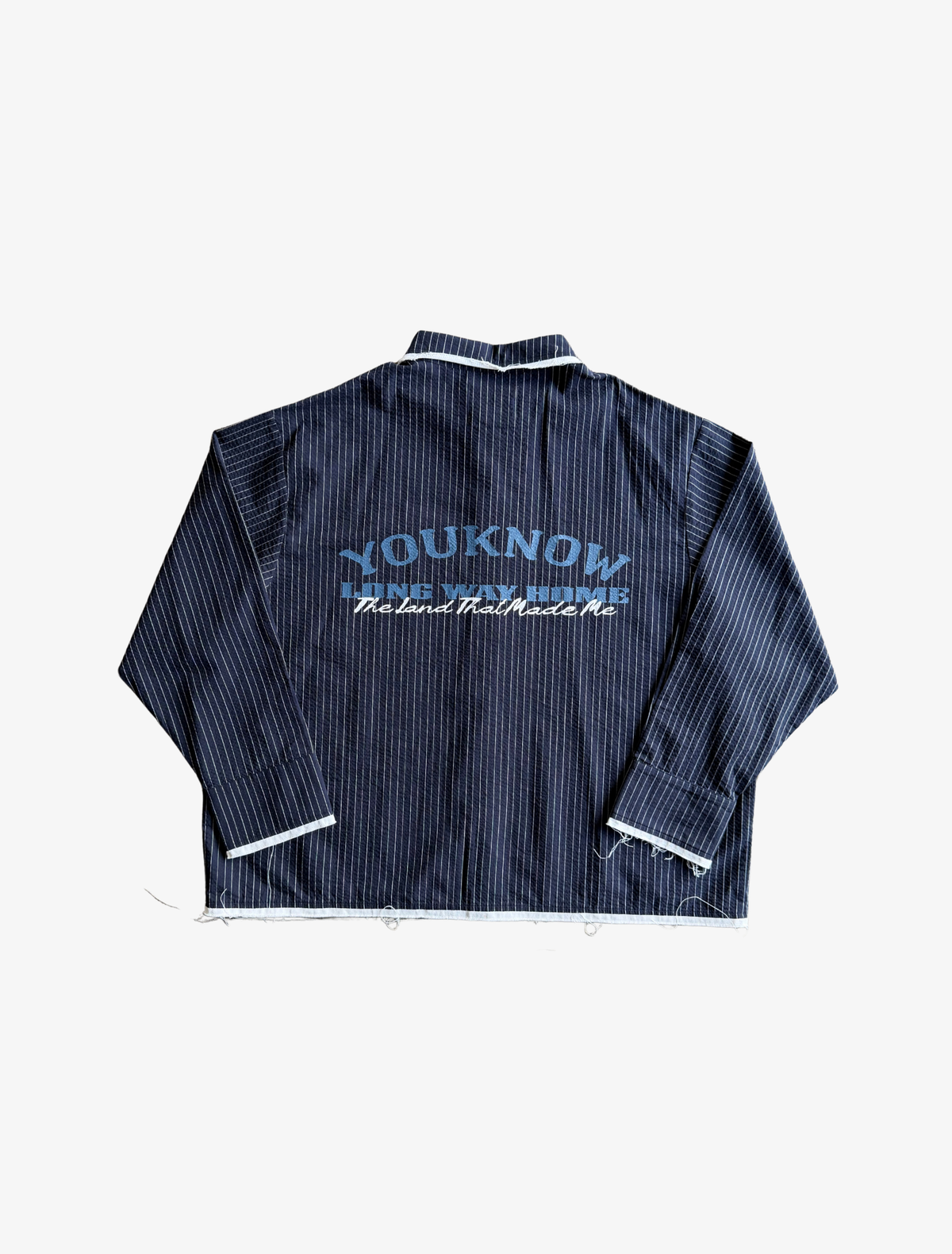 Sample YK Stripe LS Shirt | Navy-2