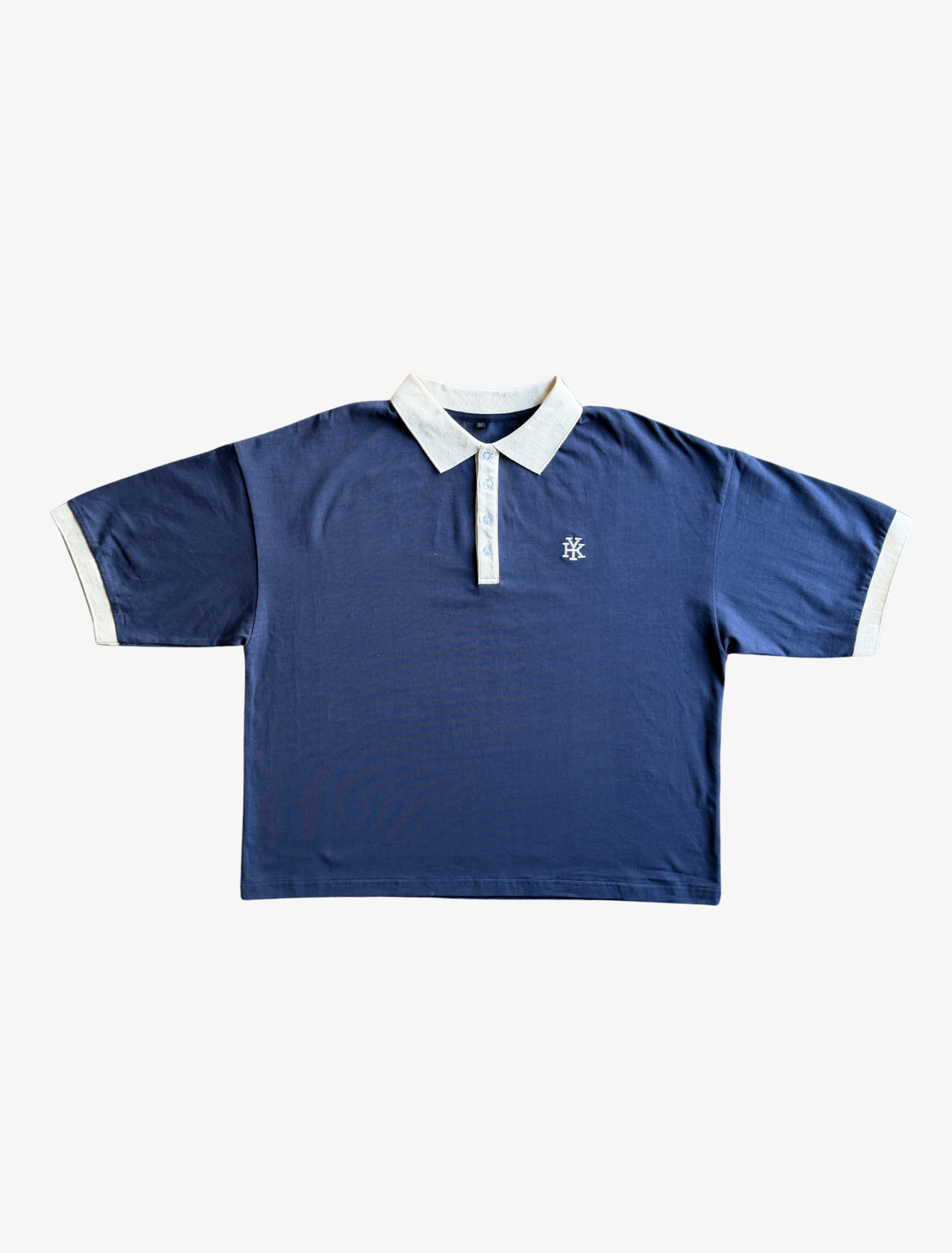Sample YK Contrast Polo | Navy-1