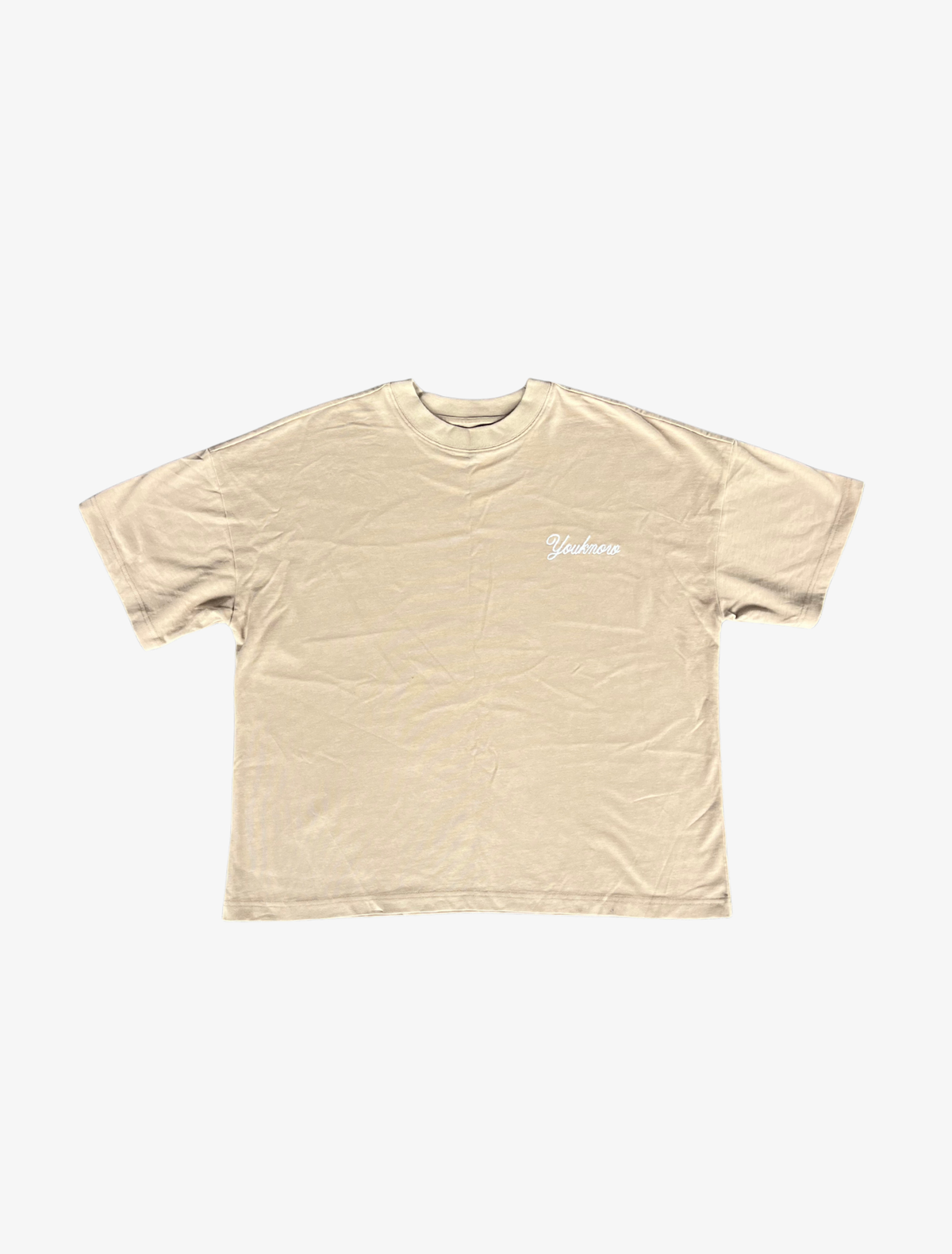Sample YK Link Script Tee | Tan