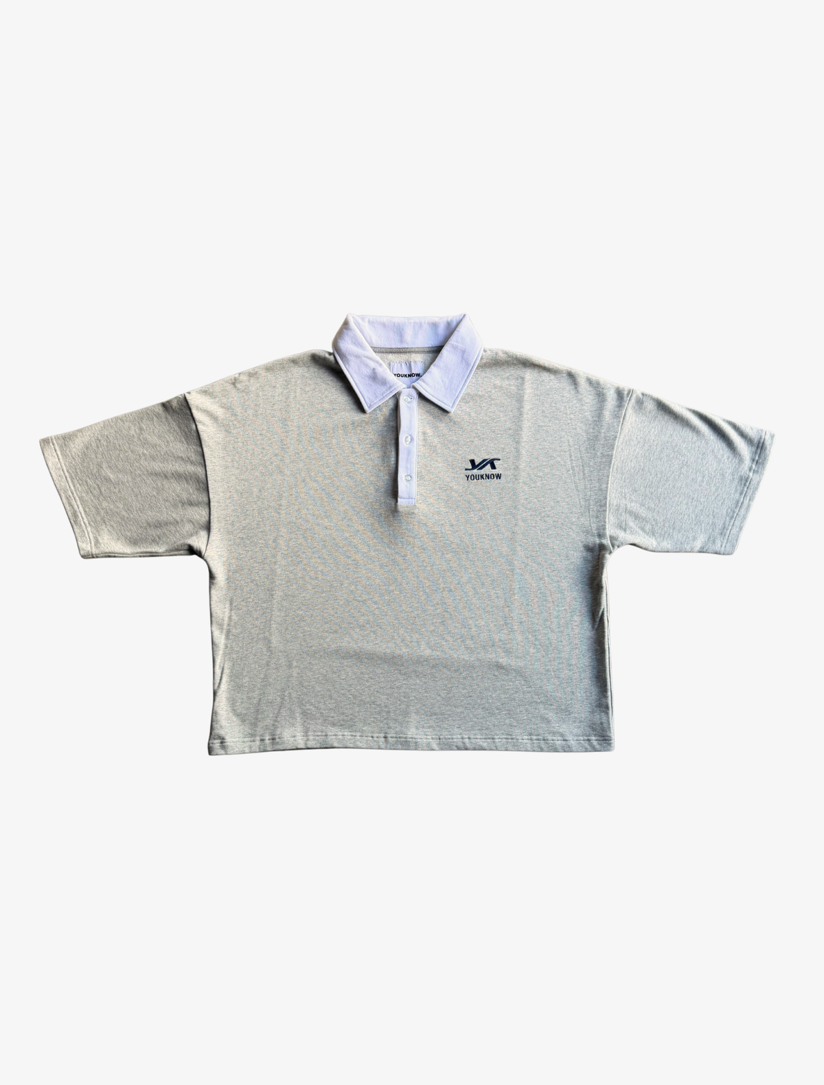 Sample YK Contrast Polo | Grey Marl