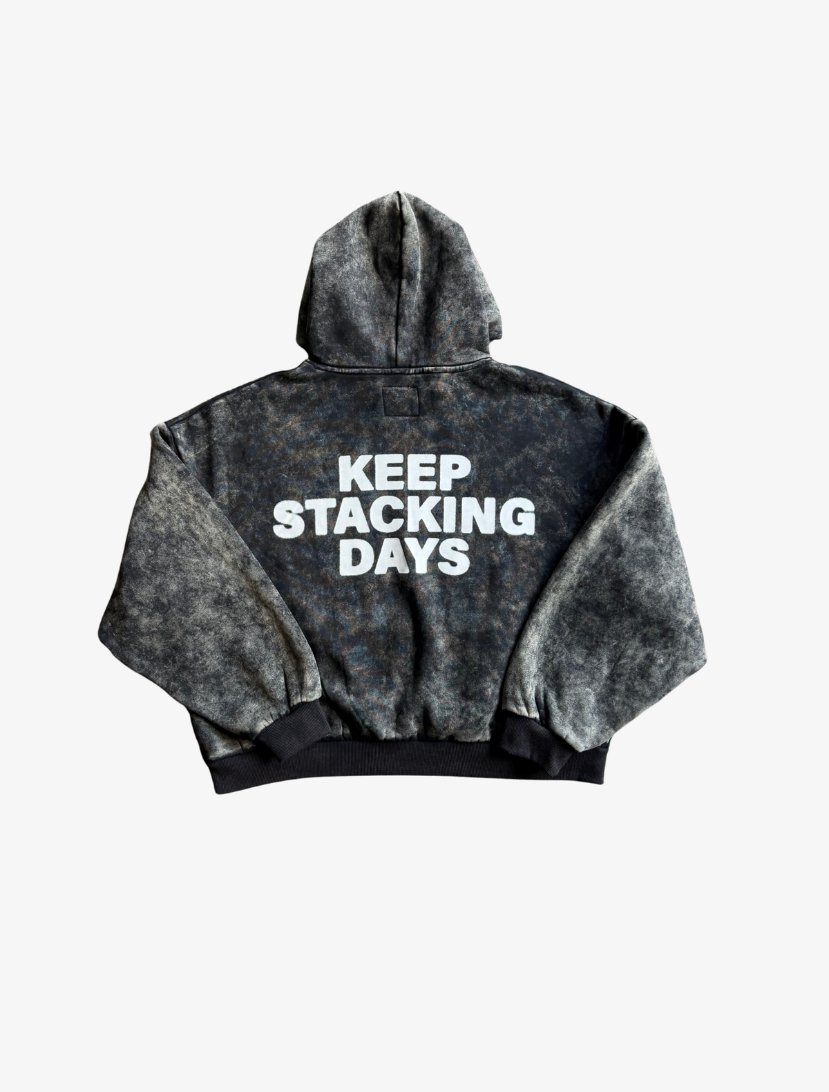 Sample Washed Stacking Days Hoodie | Black-1