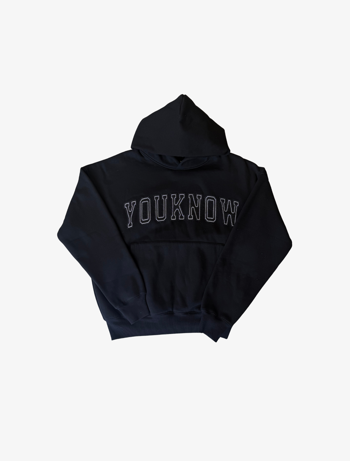 Sample YK Outline Hoodie | Black-1
