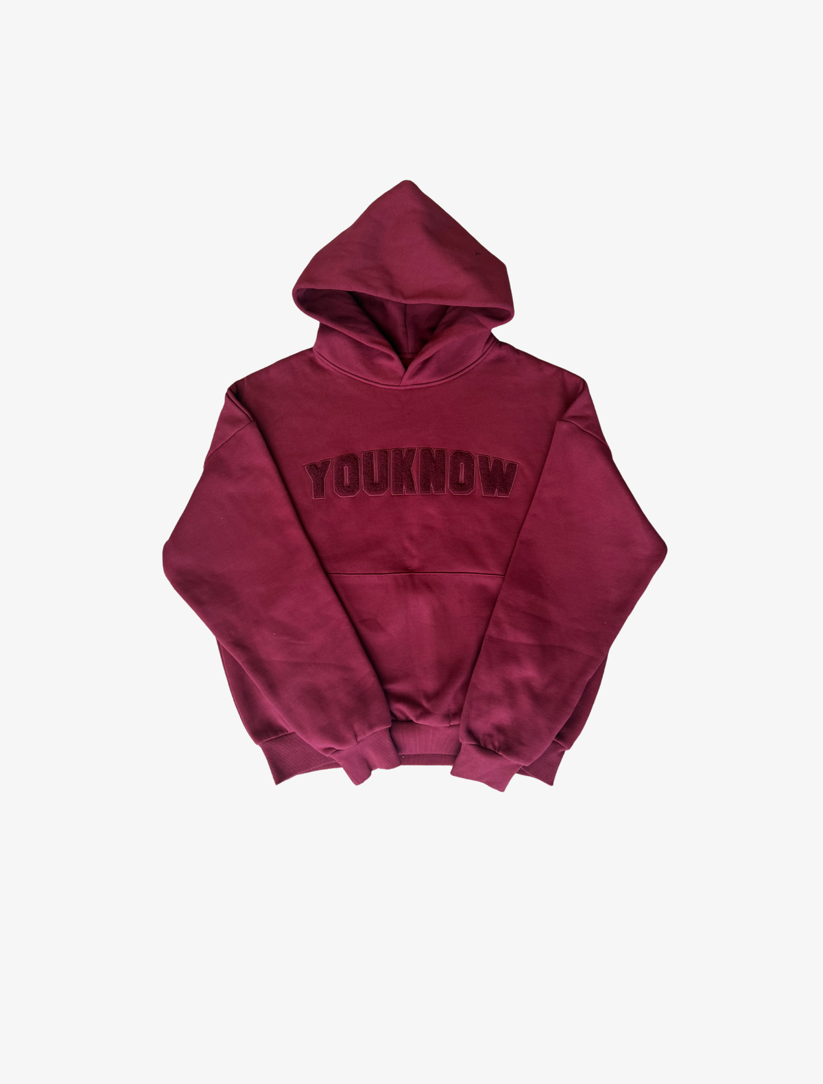 Sample YK Chenille Hoodie | Burgundy-1