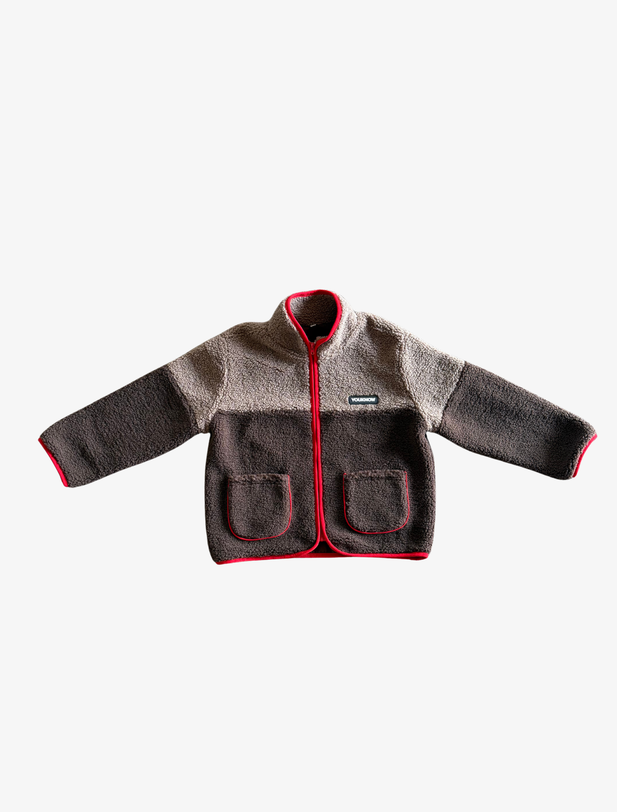 Sample YK Kids Sherpa Jacket 2 | Brown-1