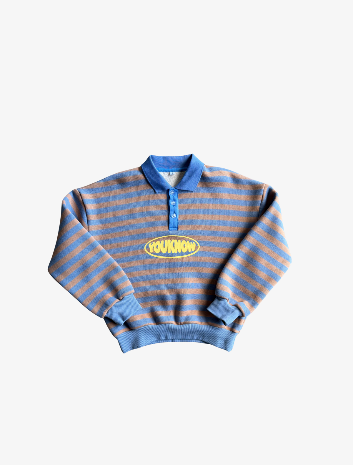 Sample YK Kids Pullover | Tan/Blue-1