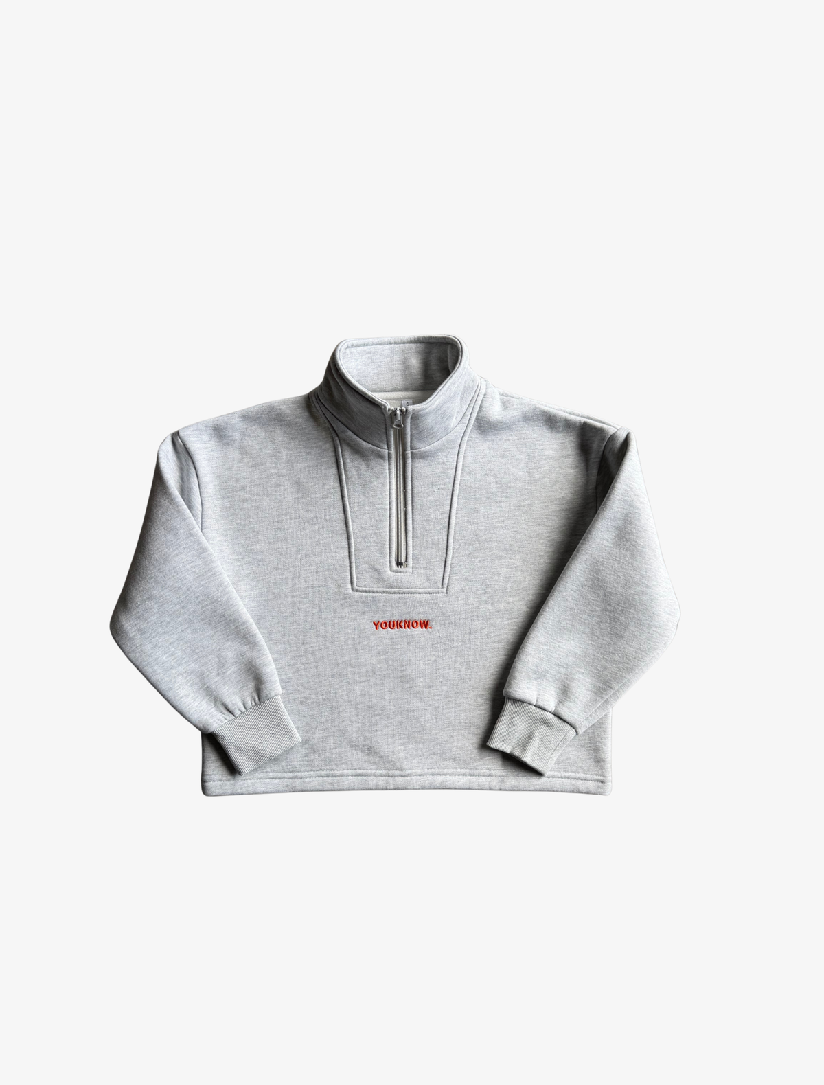 Sample YK Kids 1/4 Zip Pullover | Grey Marl-1