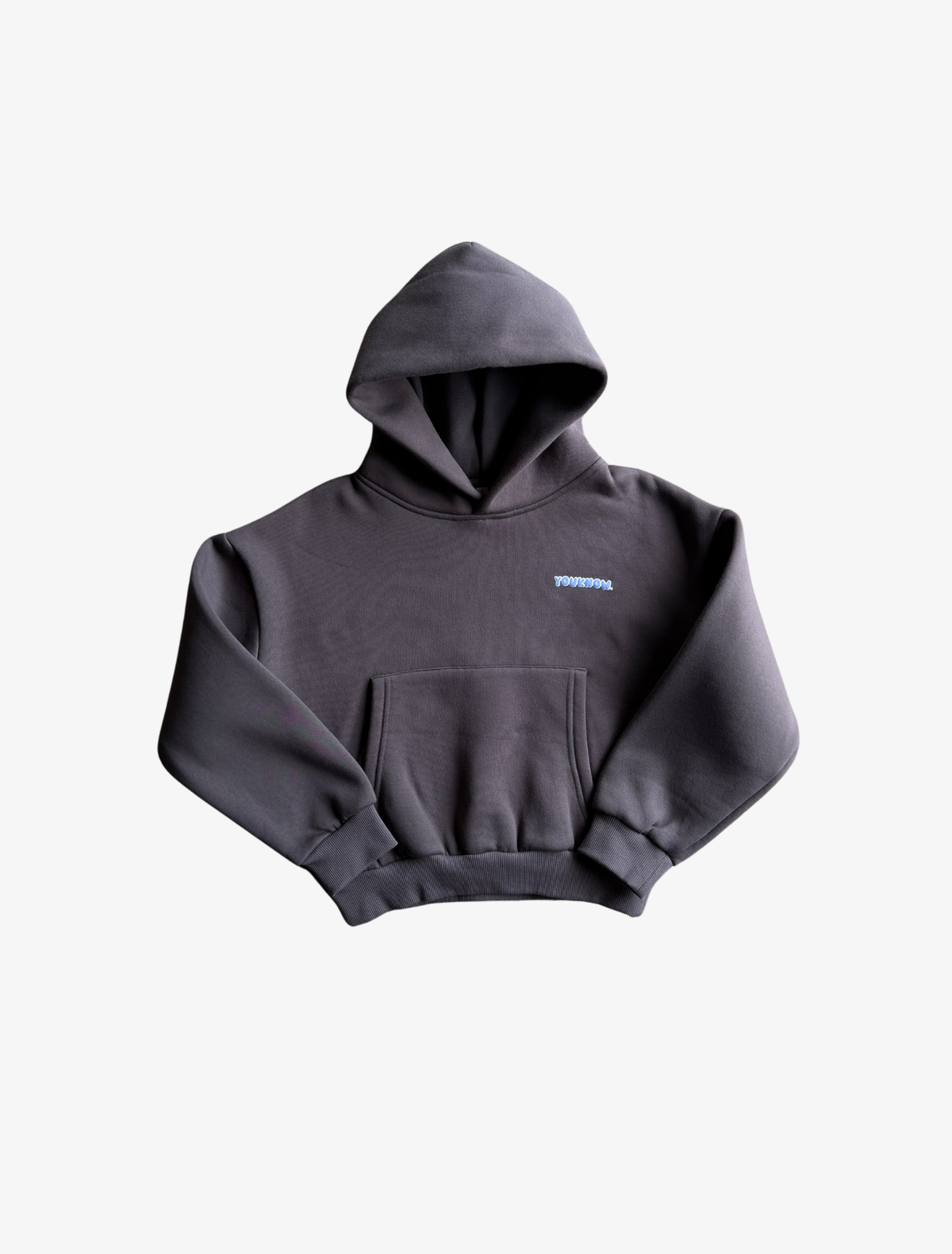 Sample YK Kids Puff Outline Hoodie | Charcoal-2