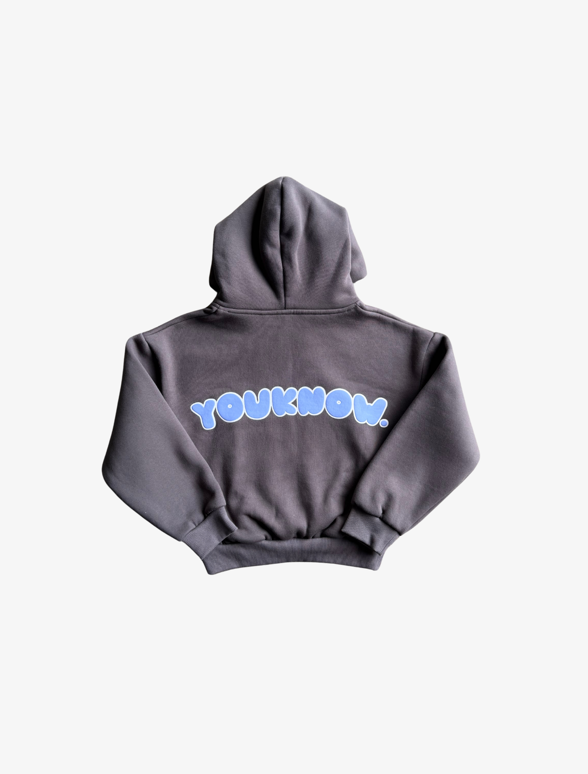Sample YK Kids Puff Outline Hoodie | Charcoal-1