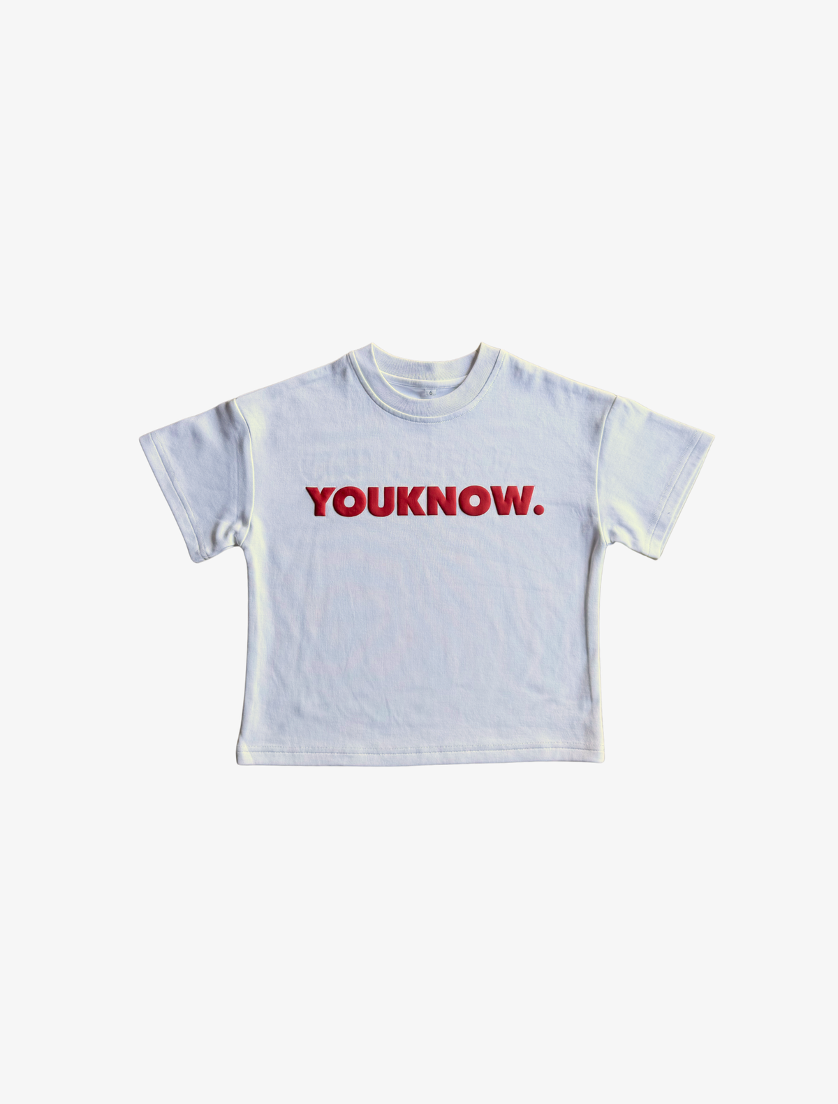 Sample YK Kids Puff Tee | White-1