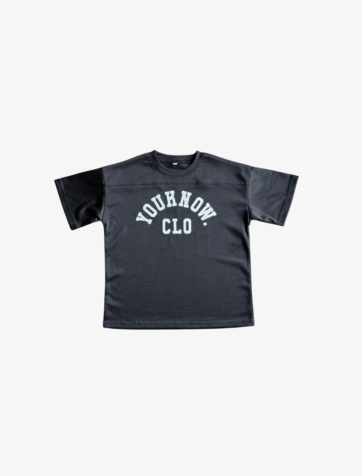 Sample YK Kids Mesh Football Top | Black