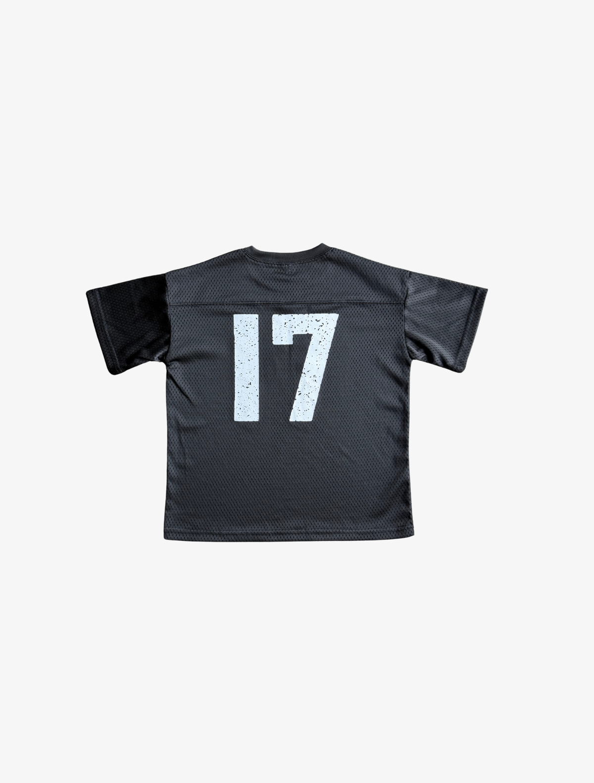 Sample YK Kids Mesh Football Top | Black