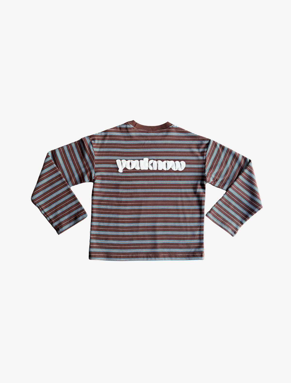 Sample YK Kids Stripe LS Tee | Brown-1