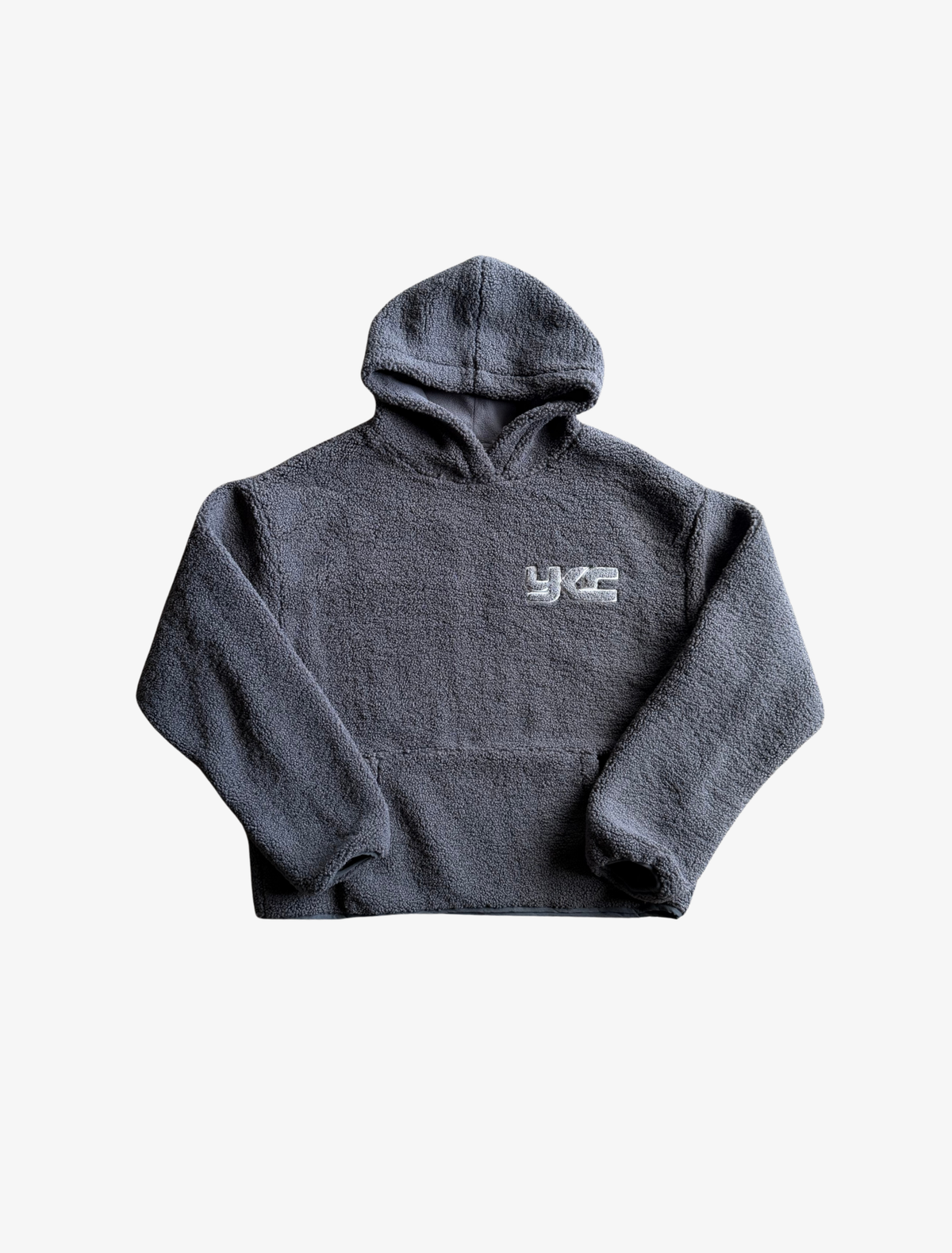 Sample YK Big Back Sherpa Hoodie | Charcoal-1