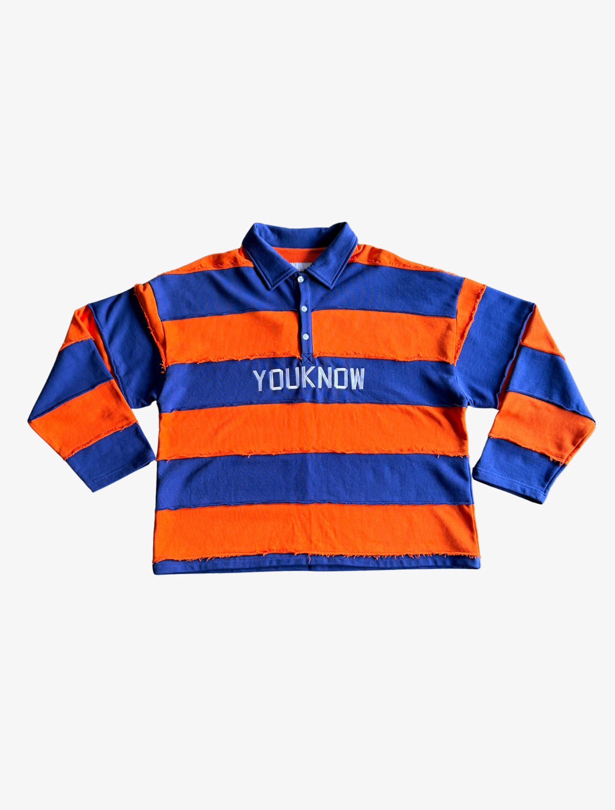 Sample YK Rugby Longsleeve Top | Blue/Orange-1