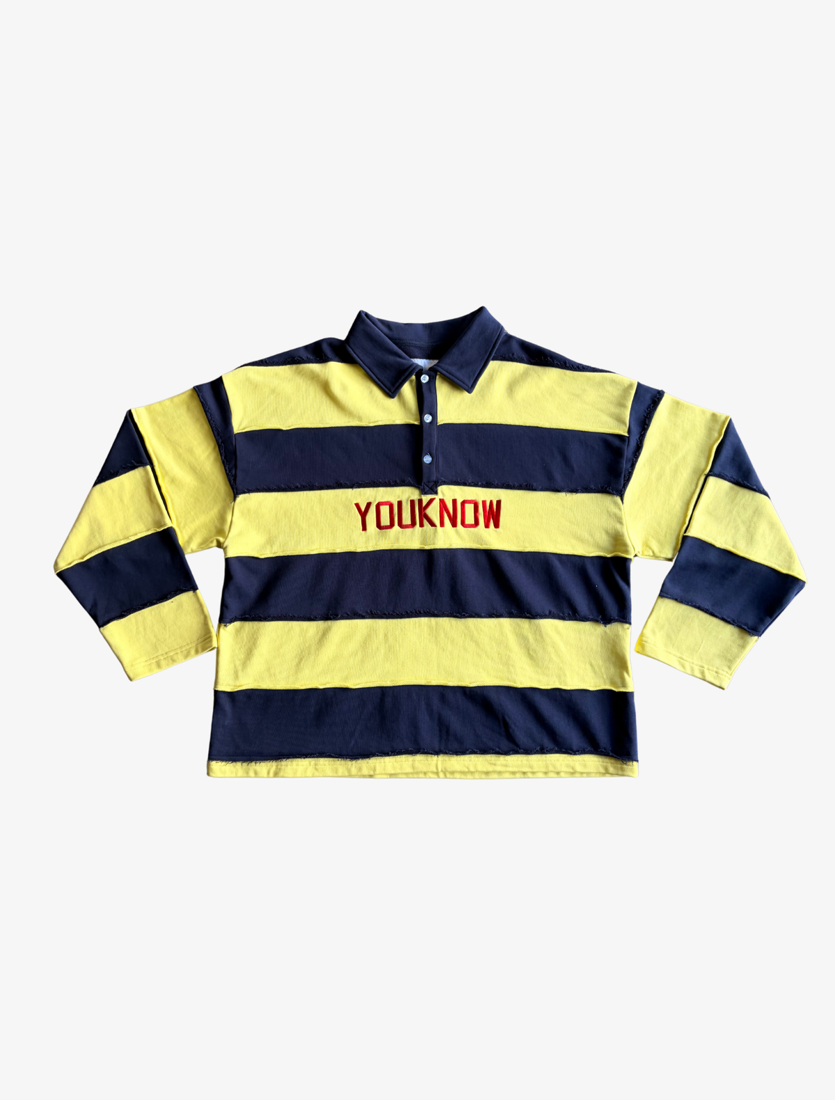 Sample YK Rugby Longsleeve Top | Blue/Yellow-1