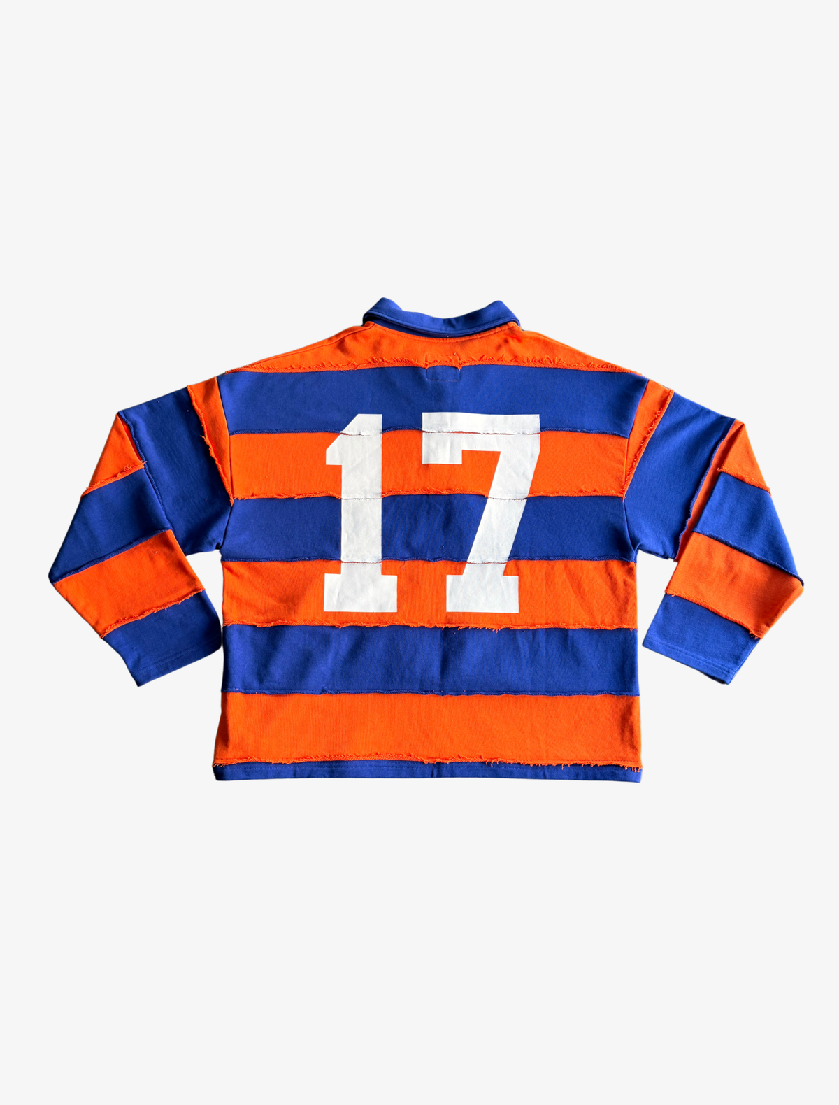 Sample YK Rugby Longsleeve Top | Blue/Orange-2