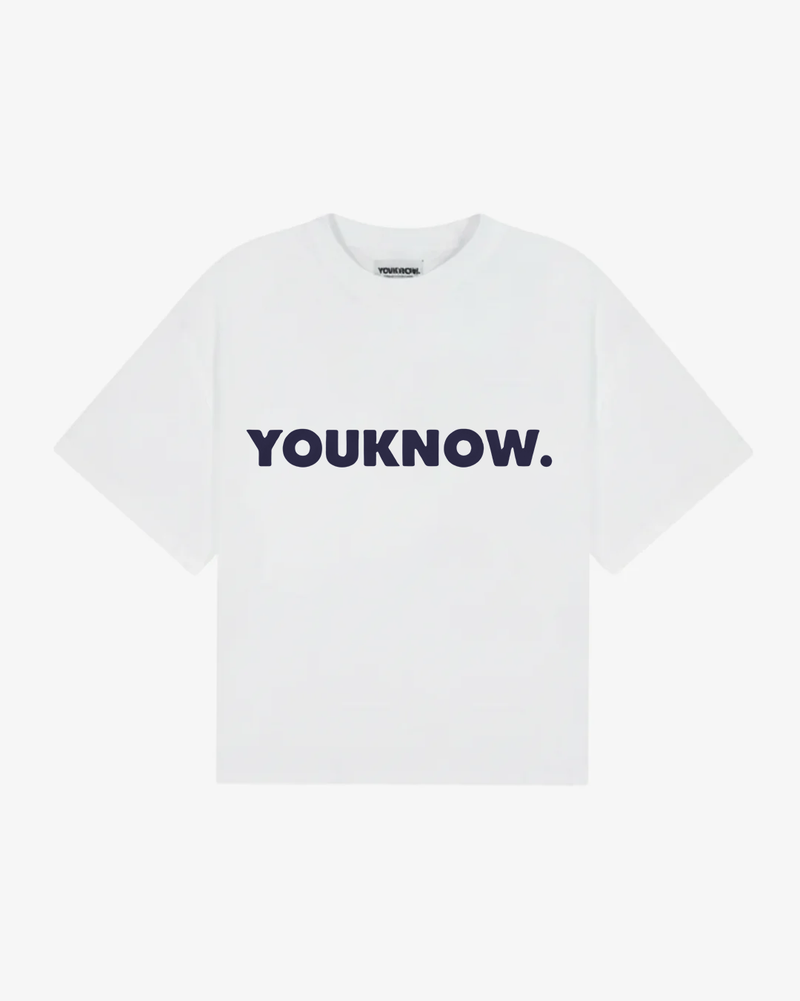 Block Tee 2.0 | White/Navy