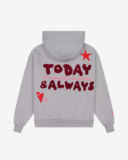 Love Always Hoodie | Grey