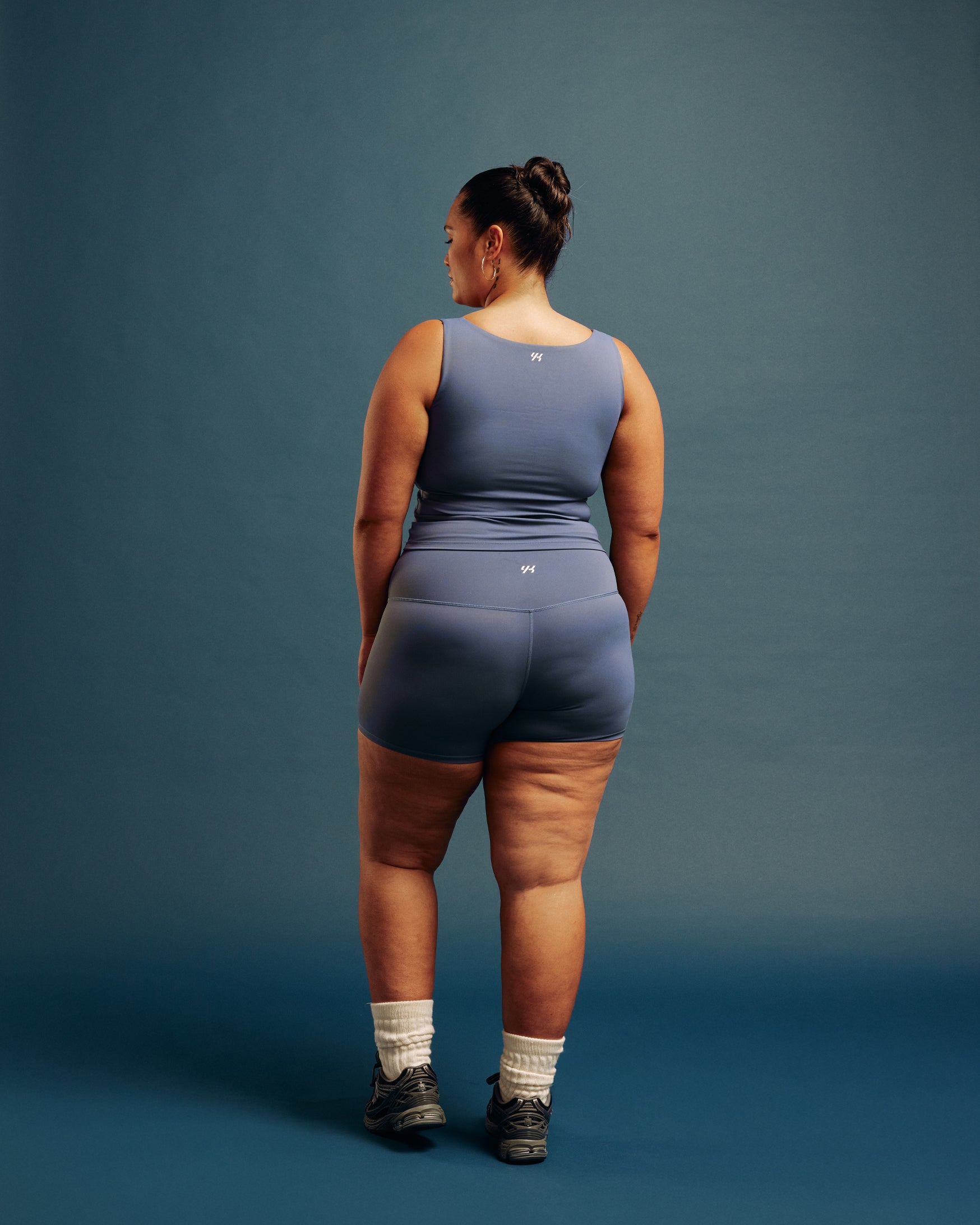 YK Move Sculpt Bike Shorts | Blue-5