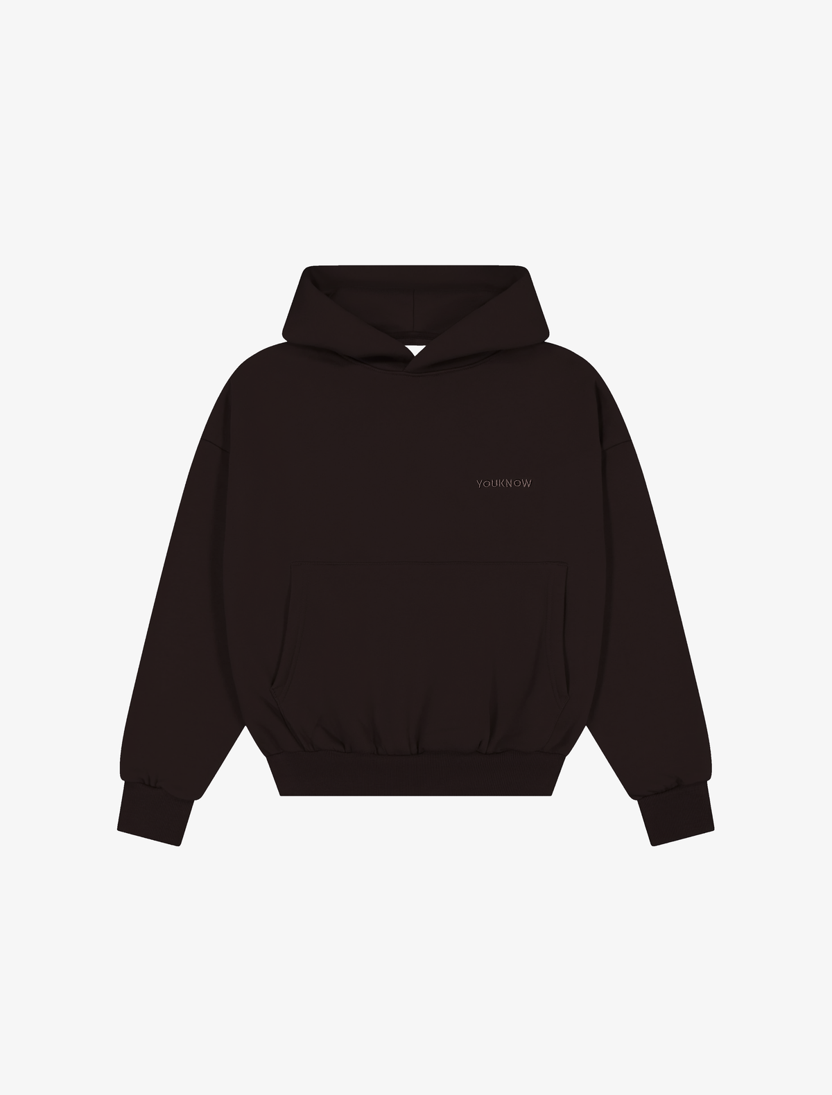 Core Essentials Box Hoodie | Brown
