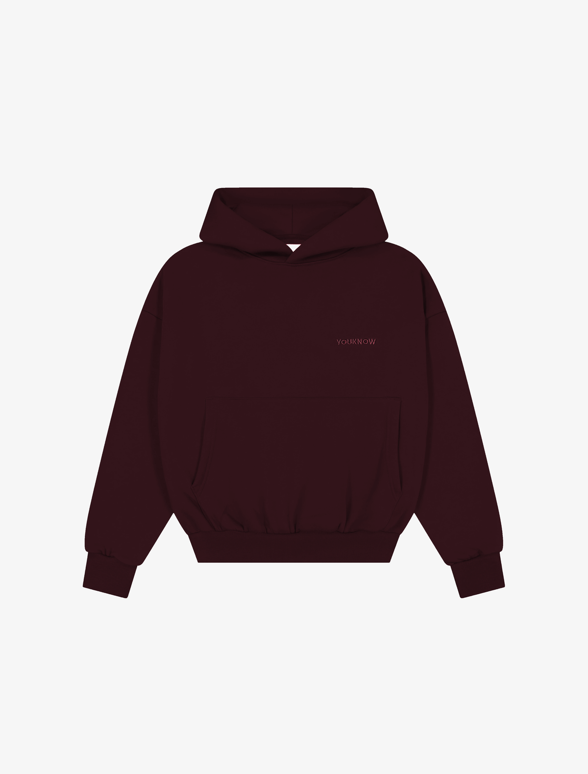Core Essentials Box Hoodie | Burgundy
