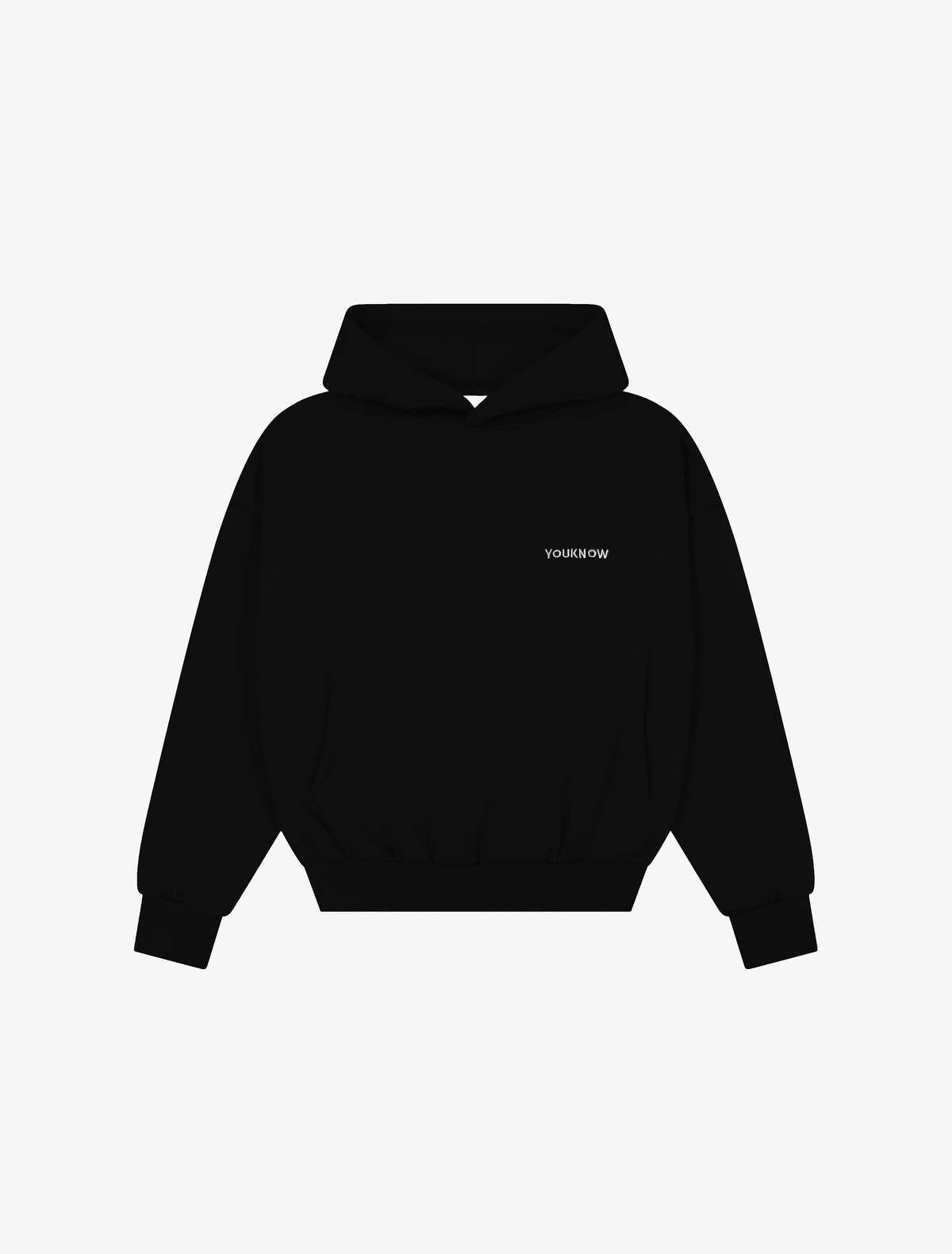 Core Essentials Box Hoodie | Black