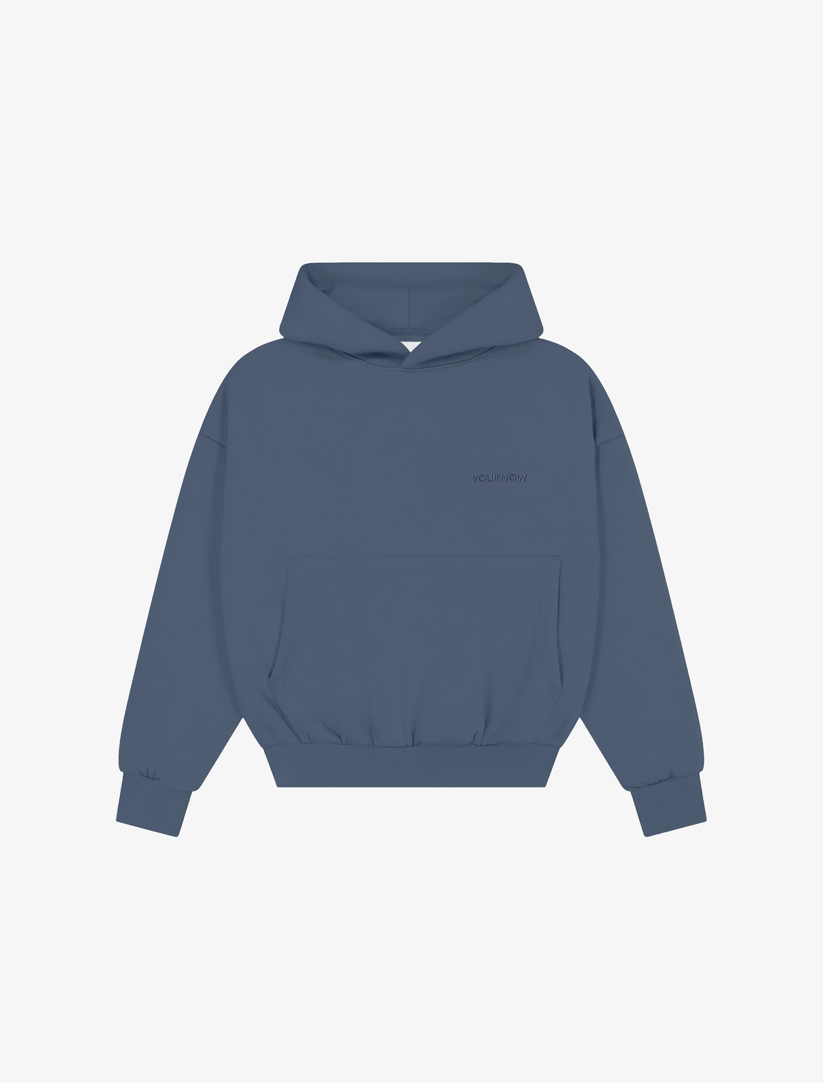 Core Essentials Box Hoodie | Dusty Blue