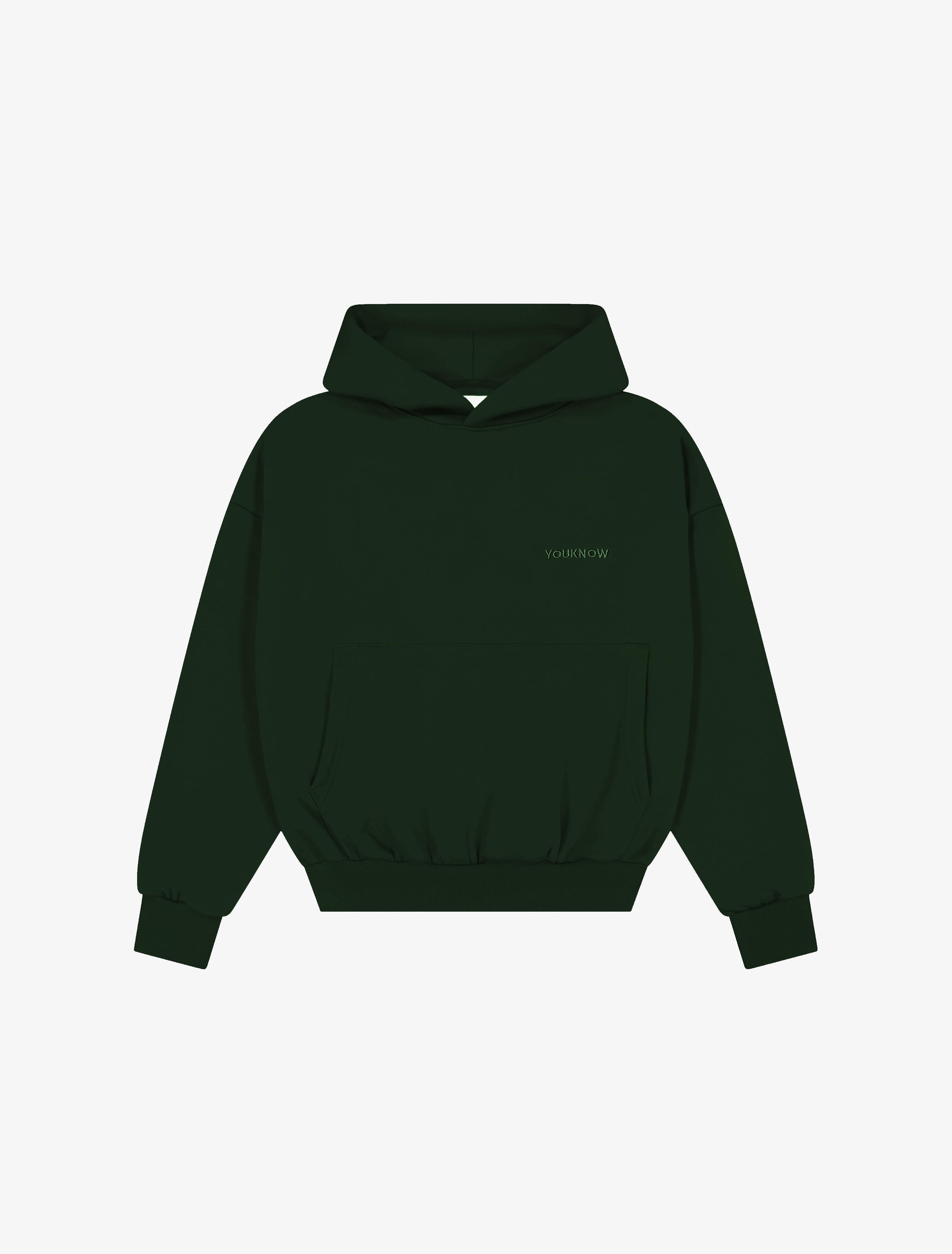 Core Essentials Box Hoodie | Forest Green