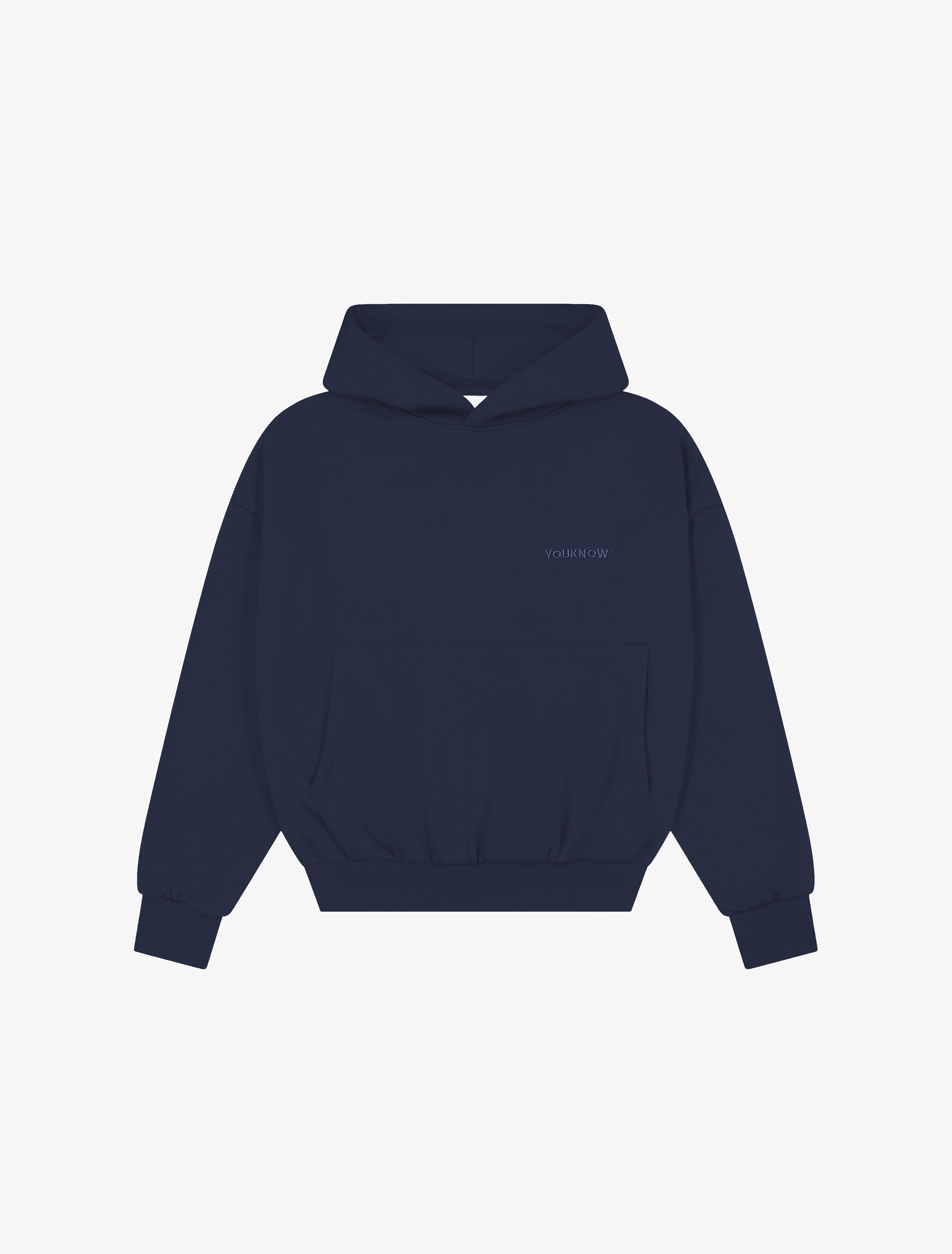 Core Essentials Box Hoodie | Navy