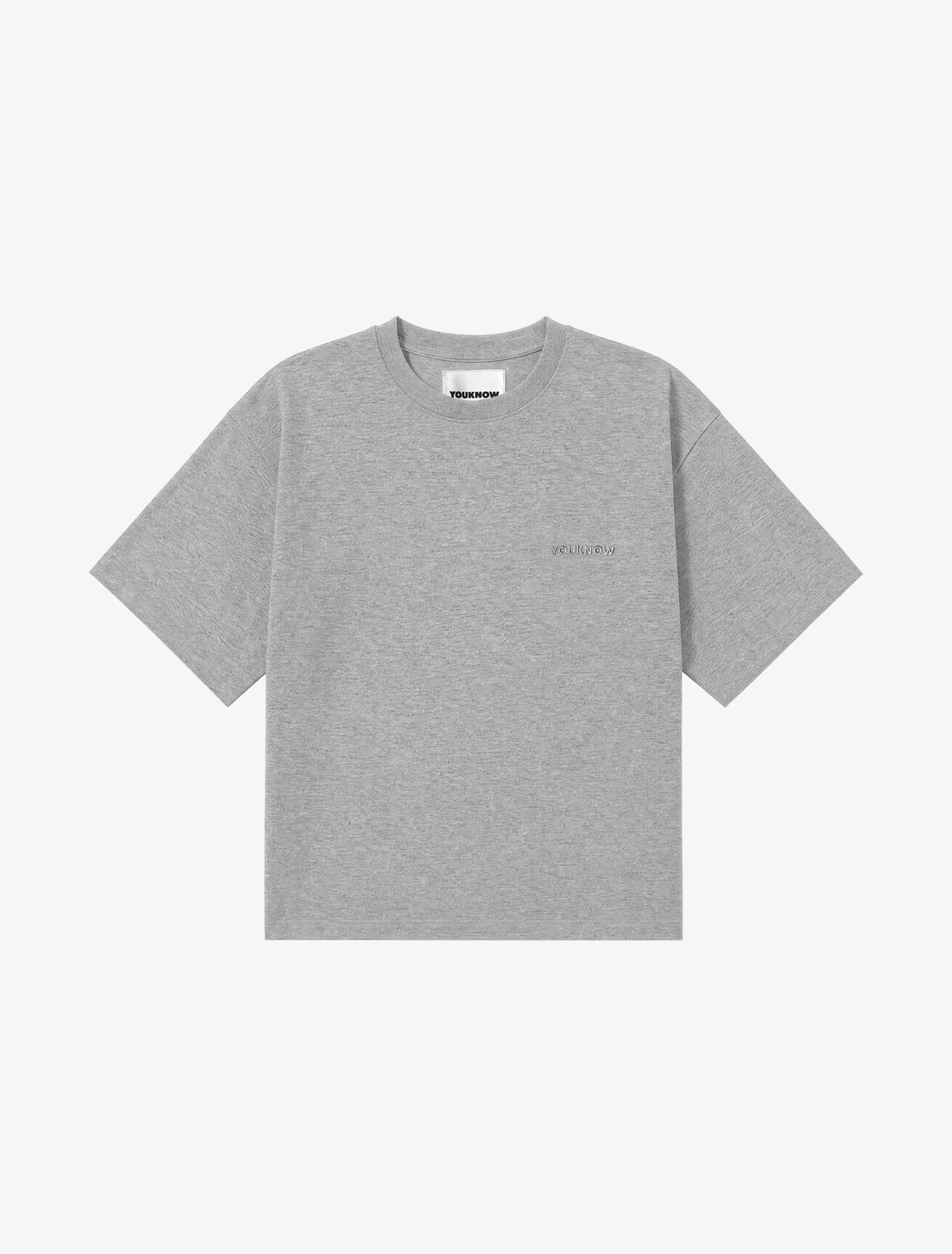 Core Essentials Box Tee | Heather Grey
