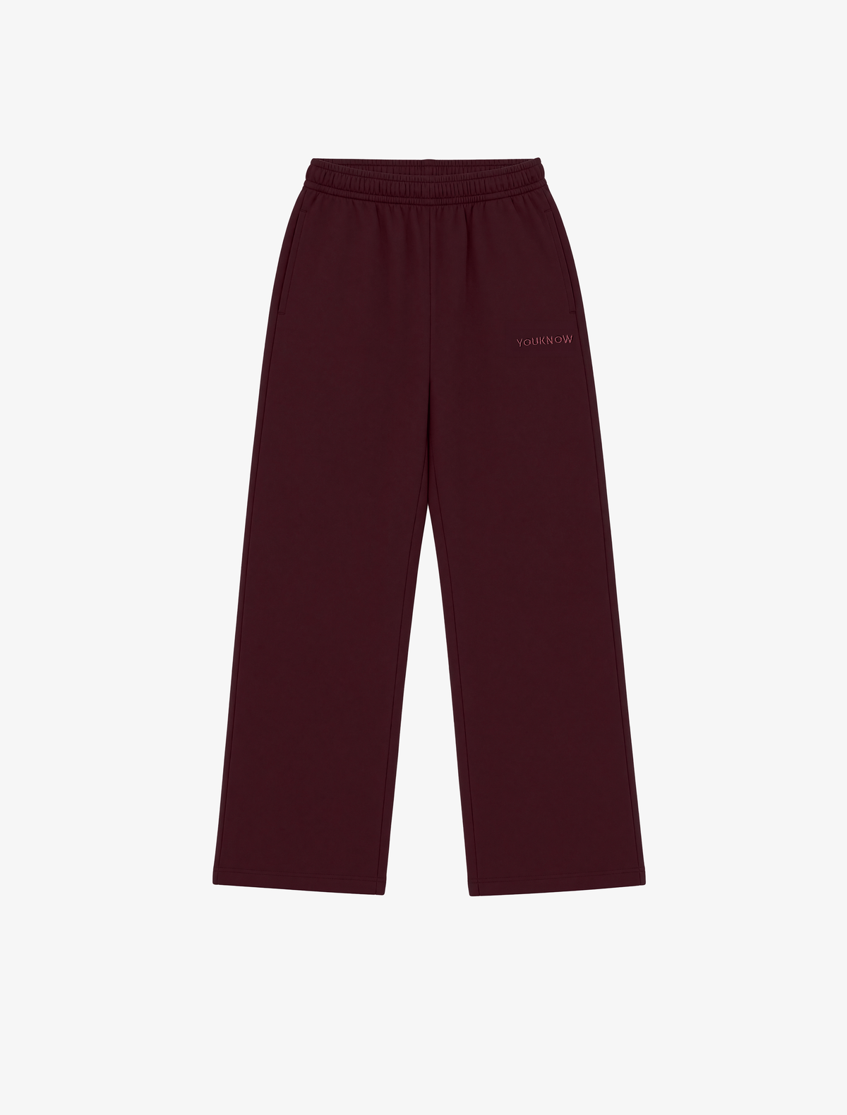 Core Essentials Wide Leg Pants | Burgundy