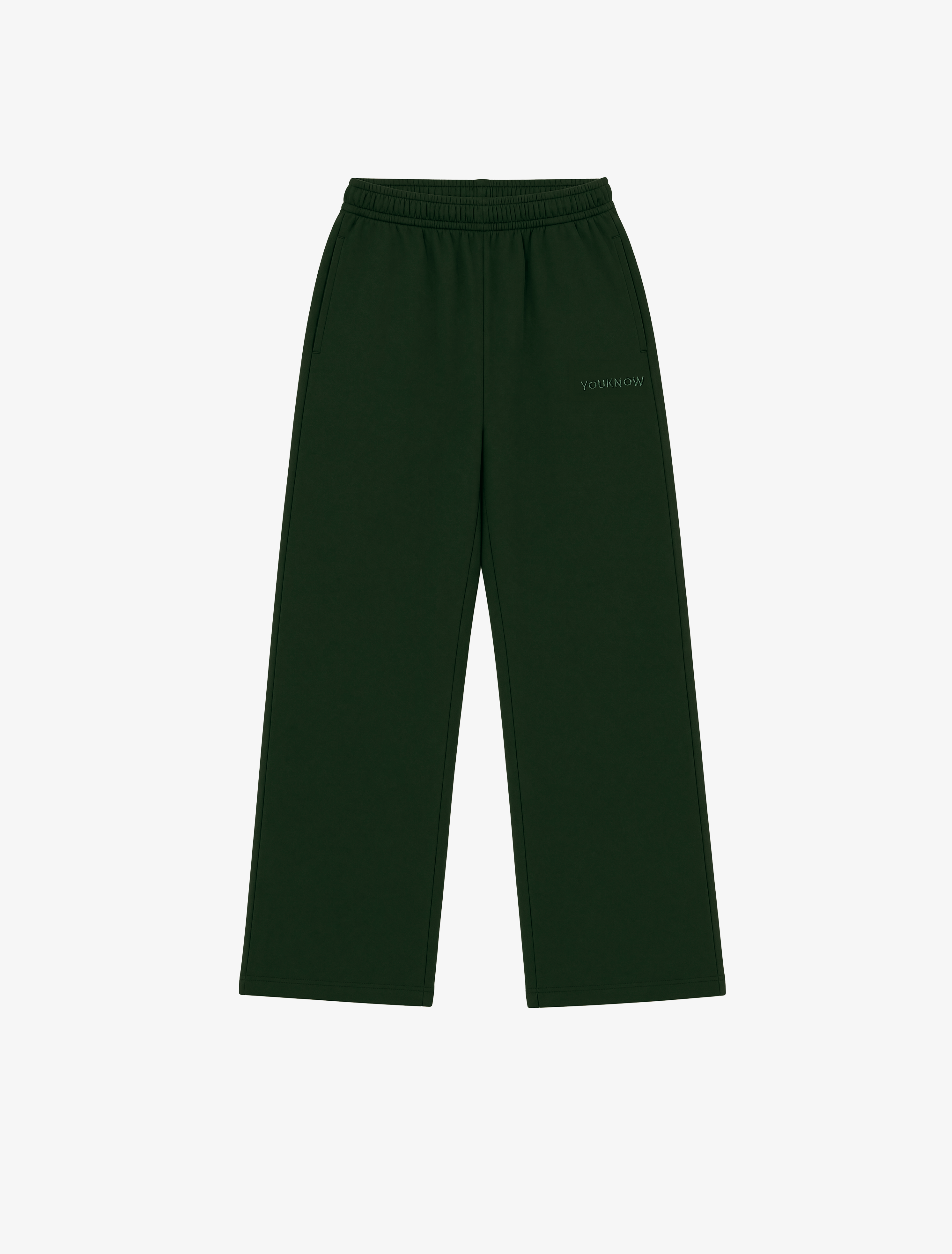 Core Essentials Wide Leg Pants | Forest Green