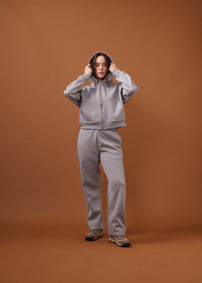 Nothing Zip Hoodie | Ice Grey
