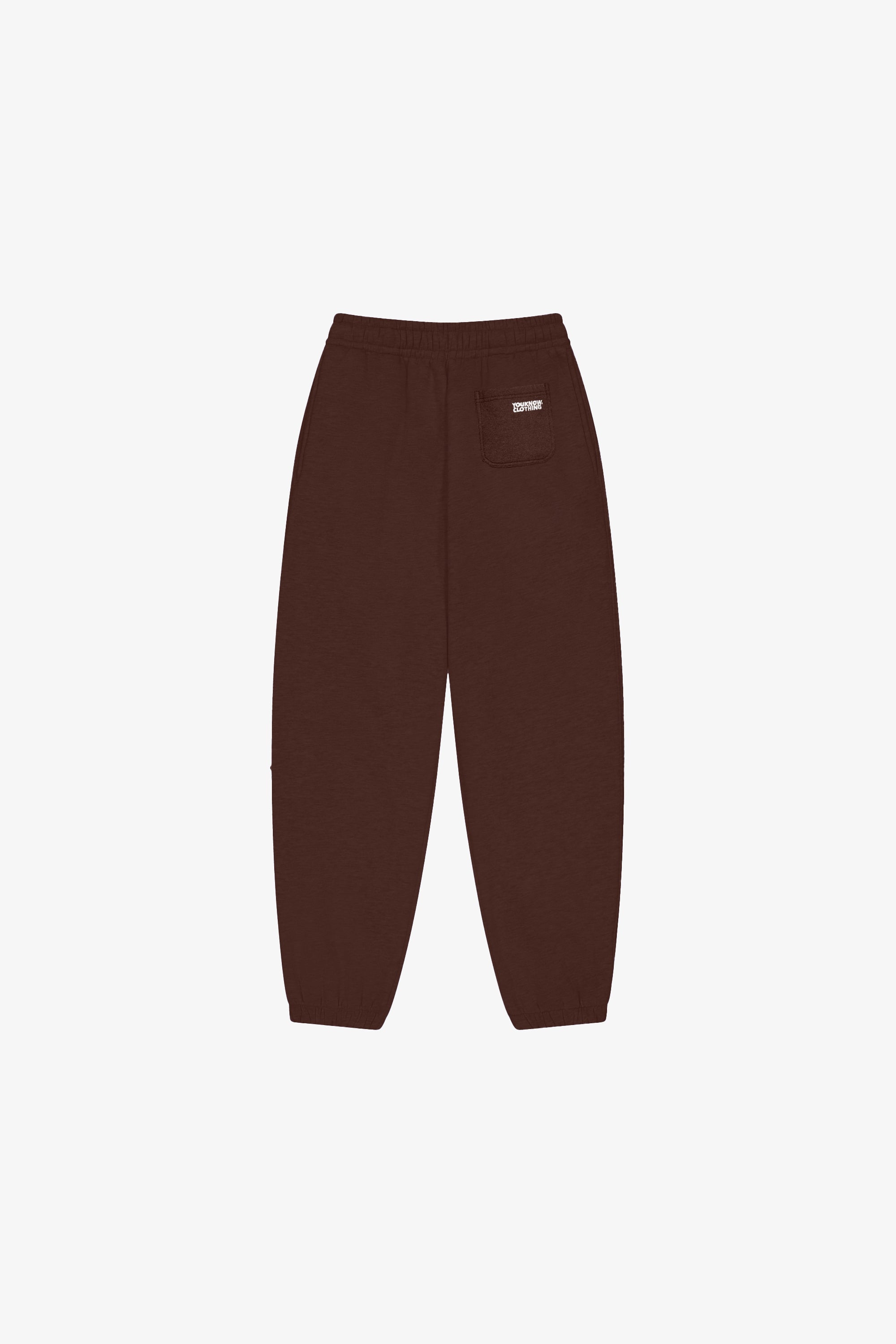 Block Cuffed Sweatpants | Brown