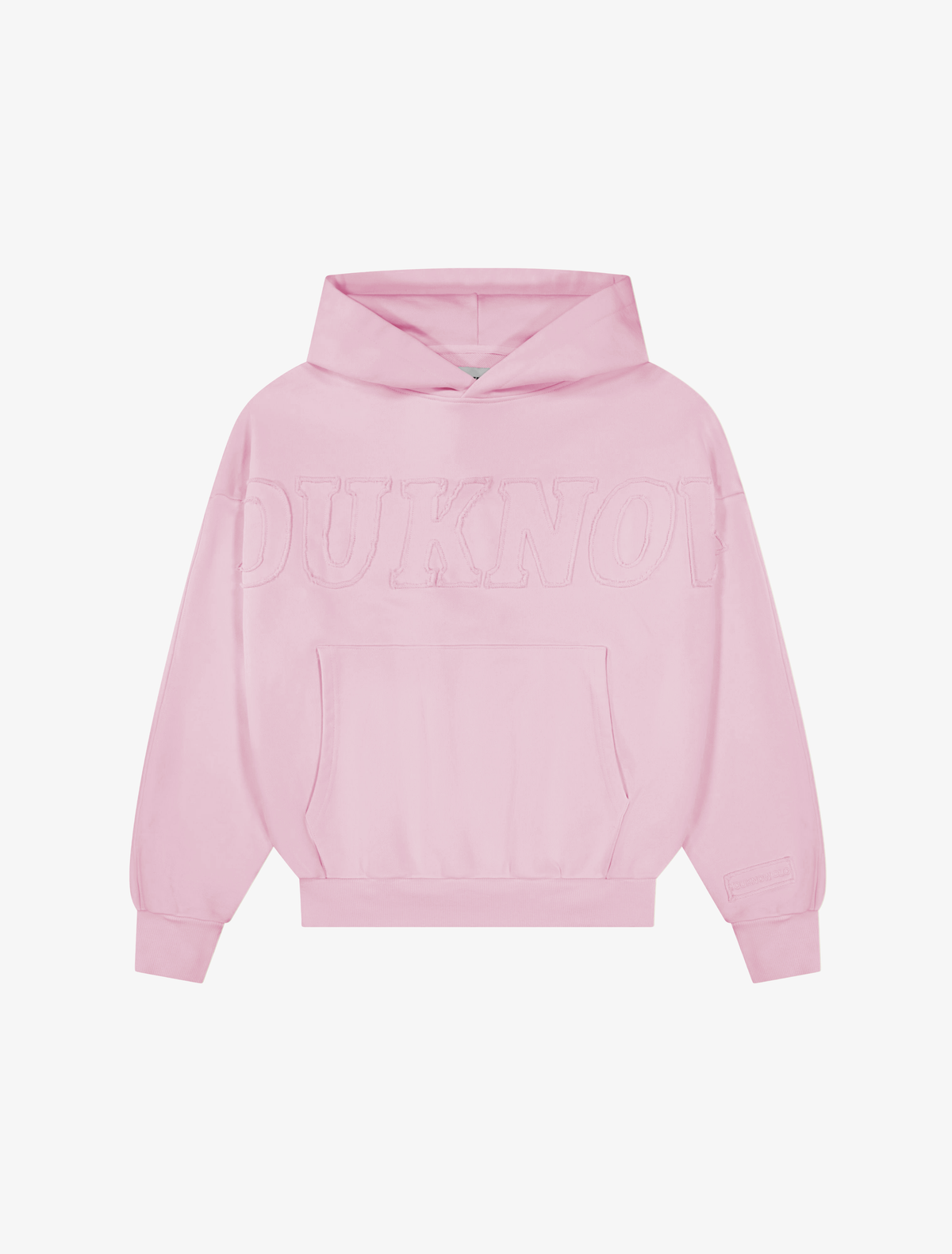 Distressed Applique Hoodie 2.0 | Washed Rose-1