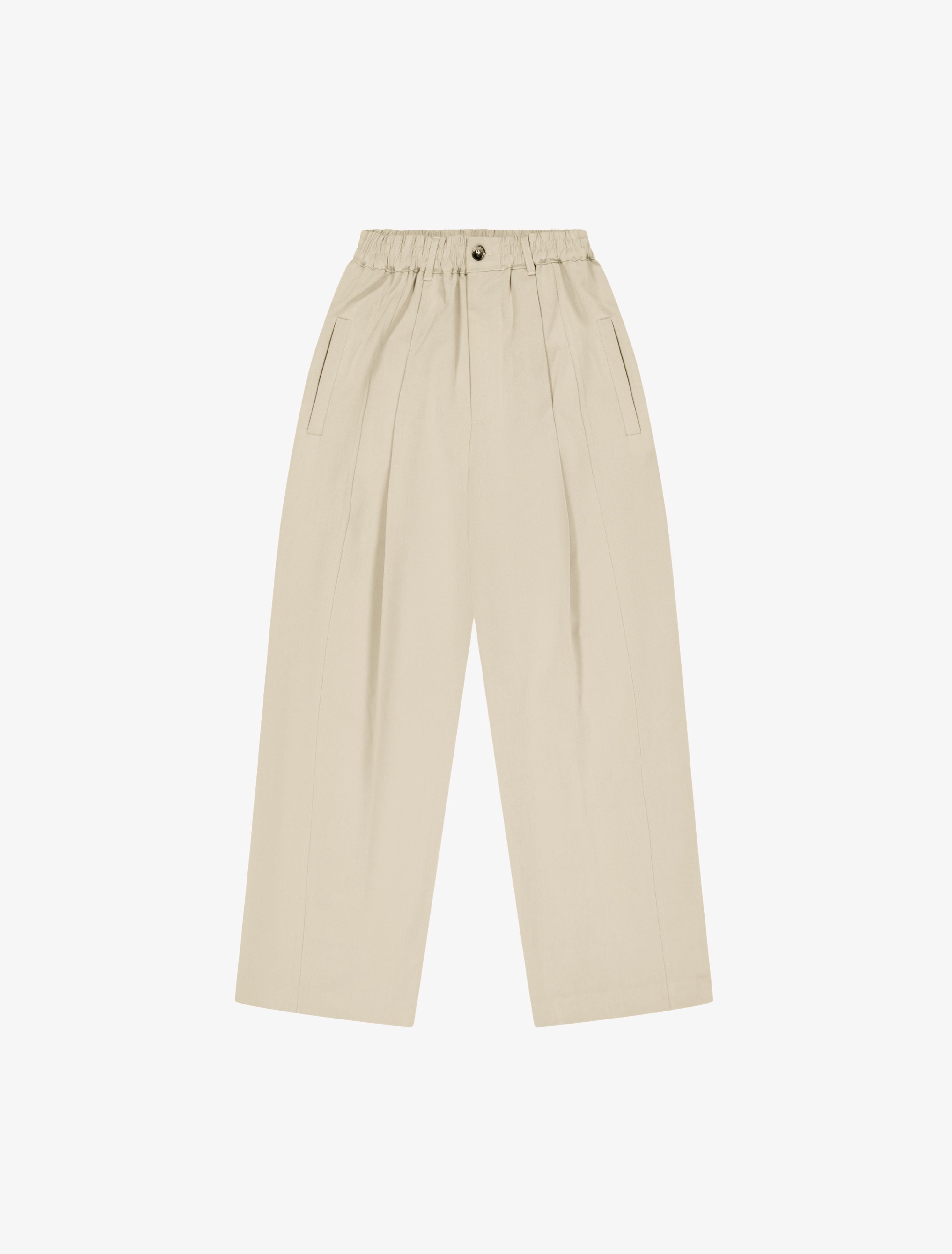 Nothing Draped Pleated Pants | Oat-1