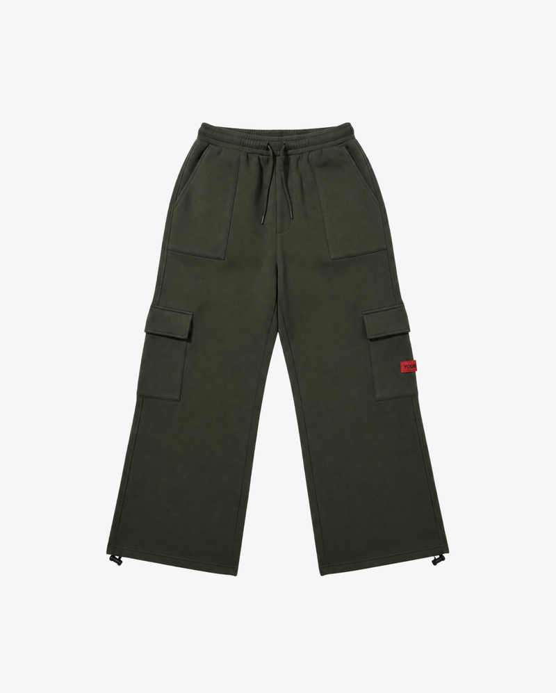Brushed Fleece Cargo Sweatpant | Dark Olive