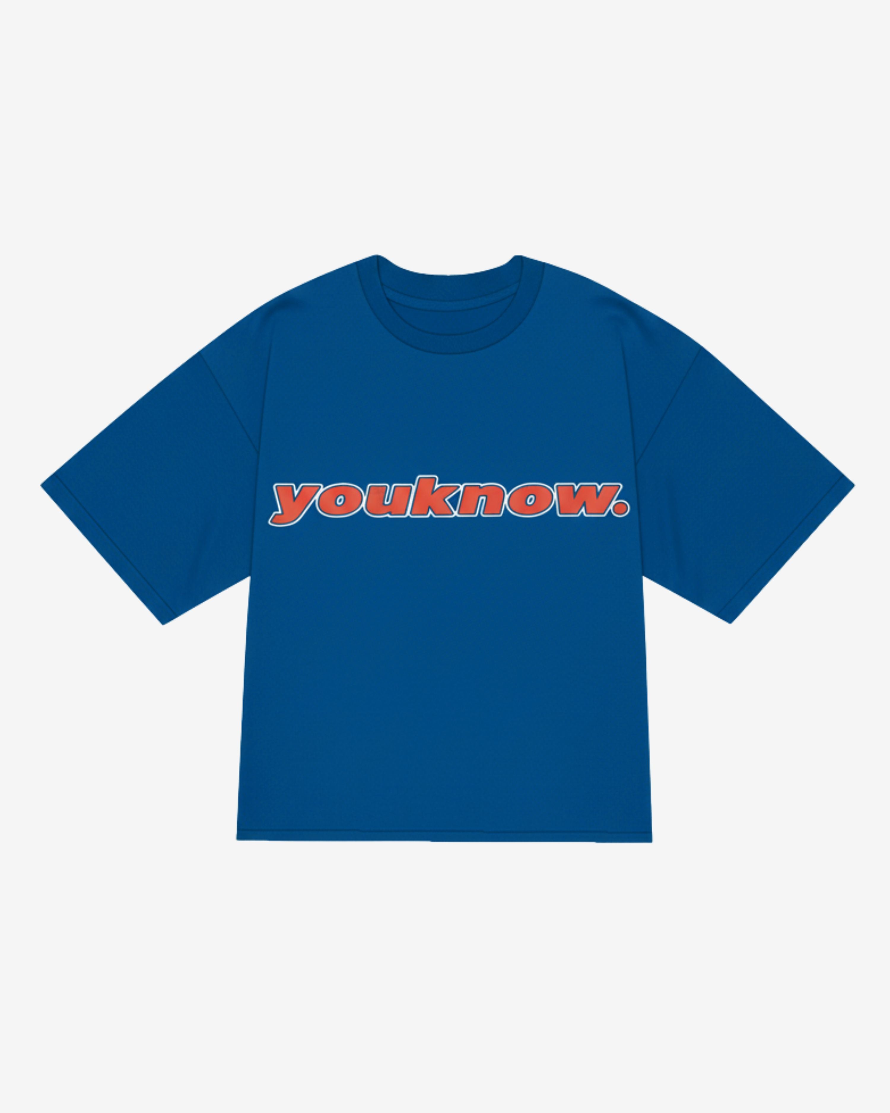 Black x Blue Puff print T-shirt SOKO君 Puff Print Box Tee | Ocean Blue – YOUKNOW. CLOTHING