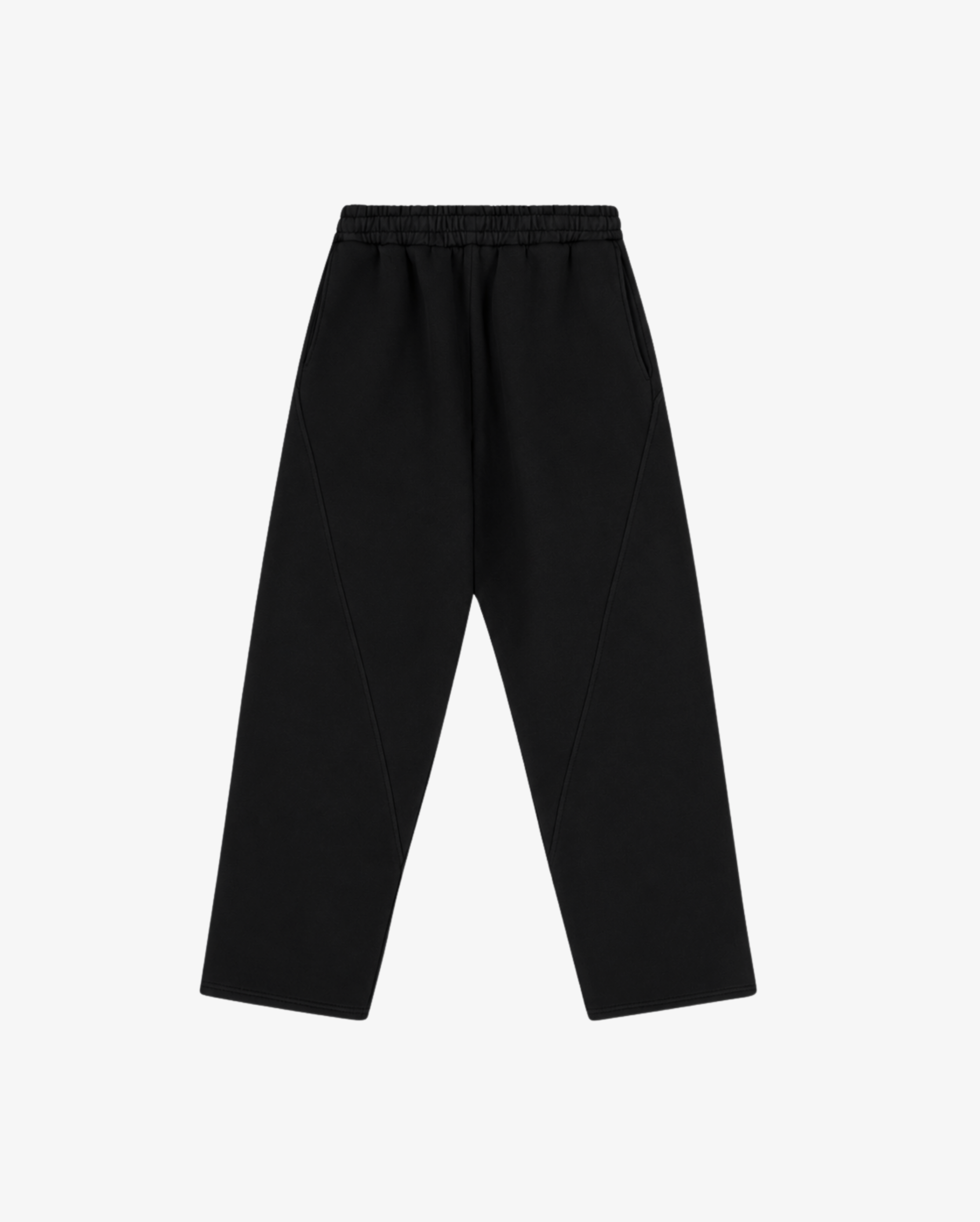 Panelled Trackpants | Black
