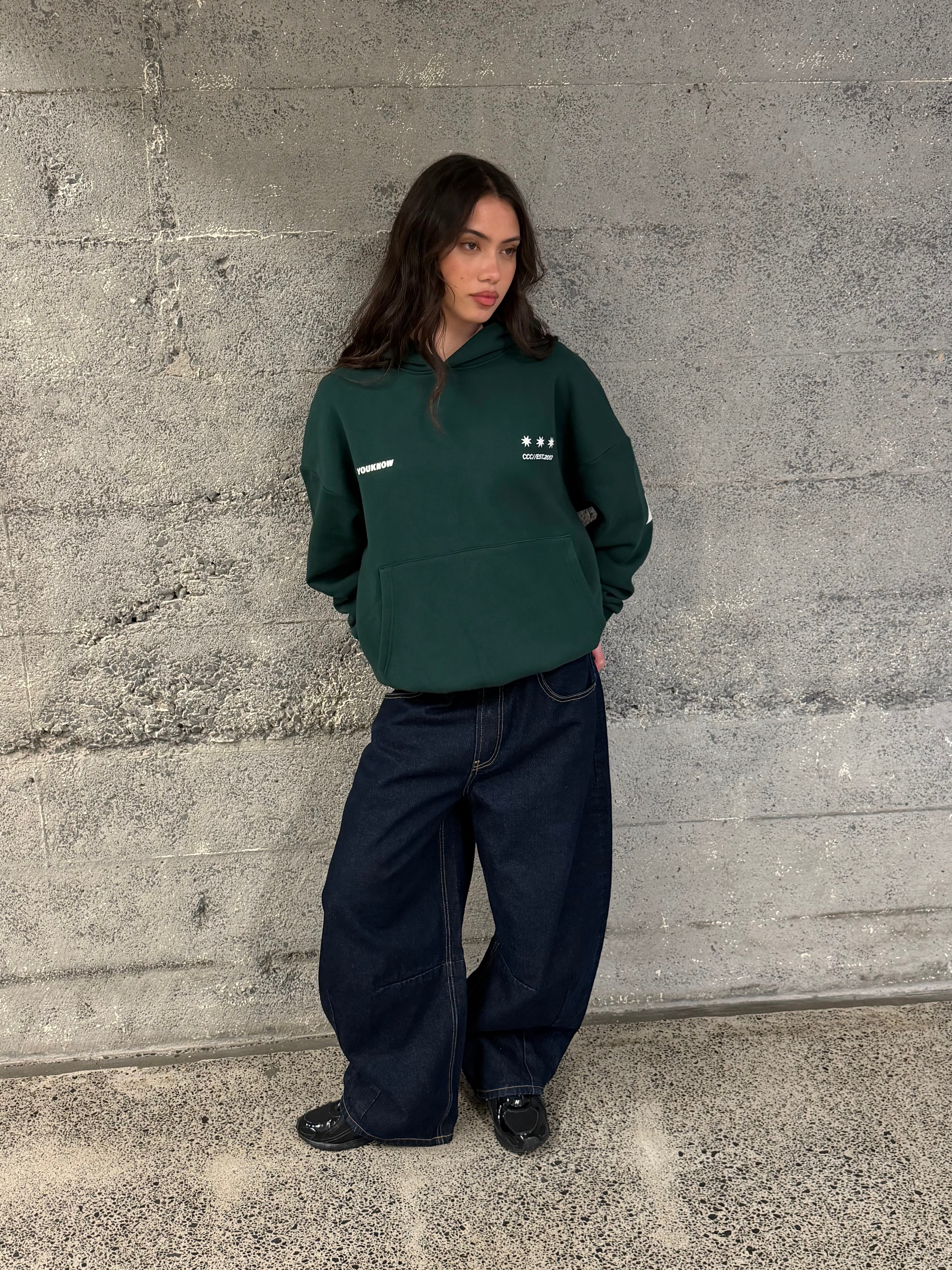 Big Back Hoodie | Pine Green-3