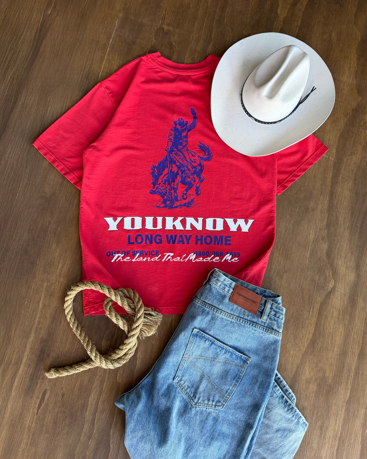 Riders Relaxed Tee | Red-5