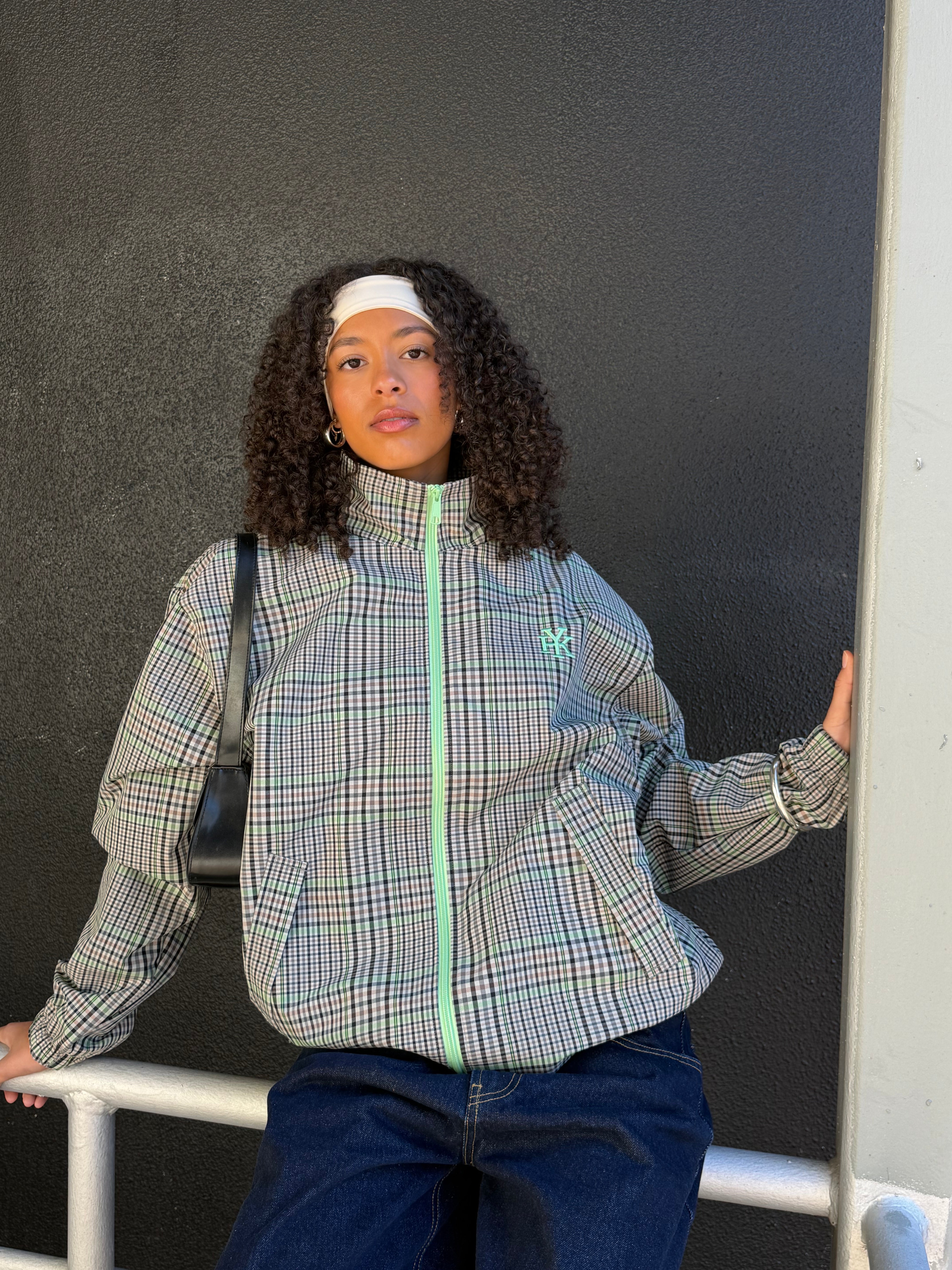 Windbreaker | Green Check-3