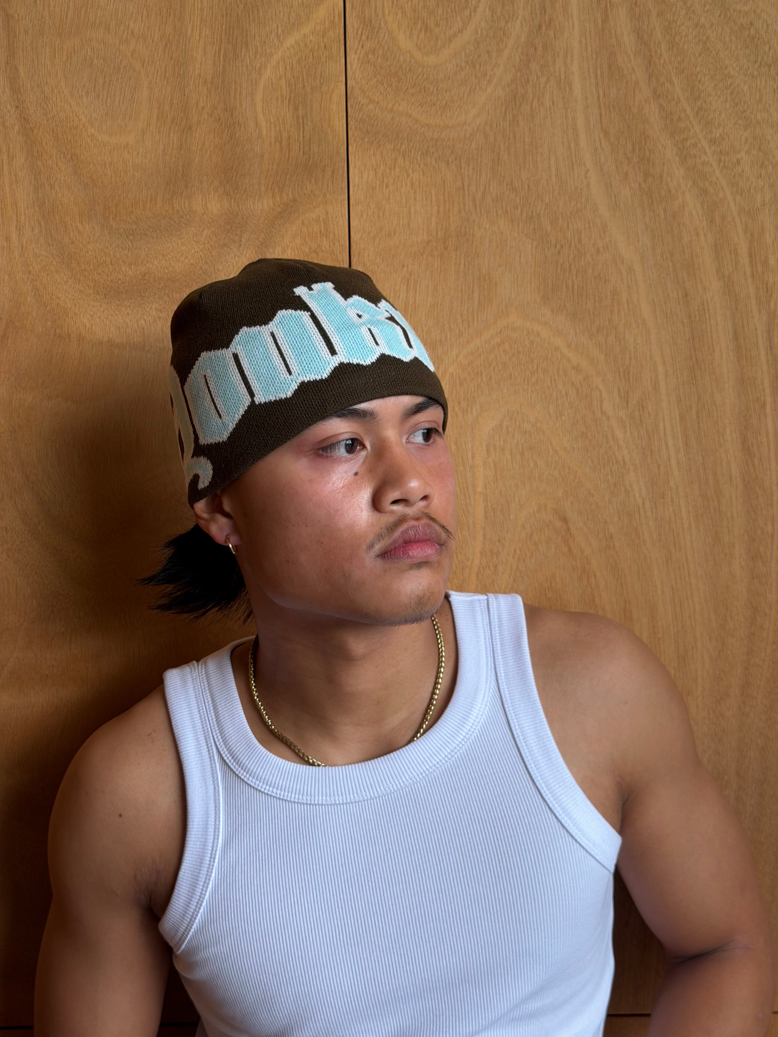 Jacquard Beanie | Olive-4