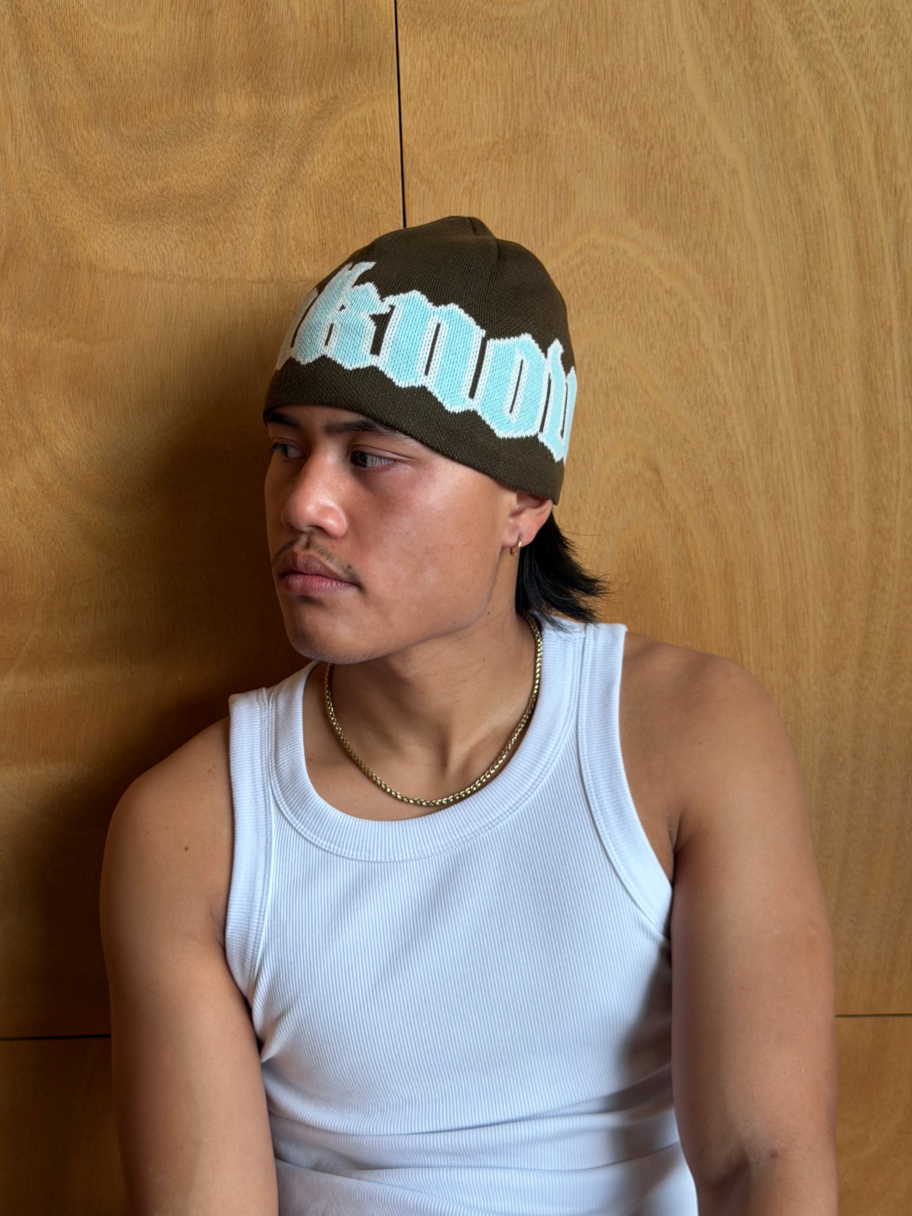 Jacquard Beanie | Olive-6