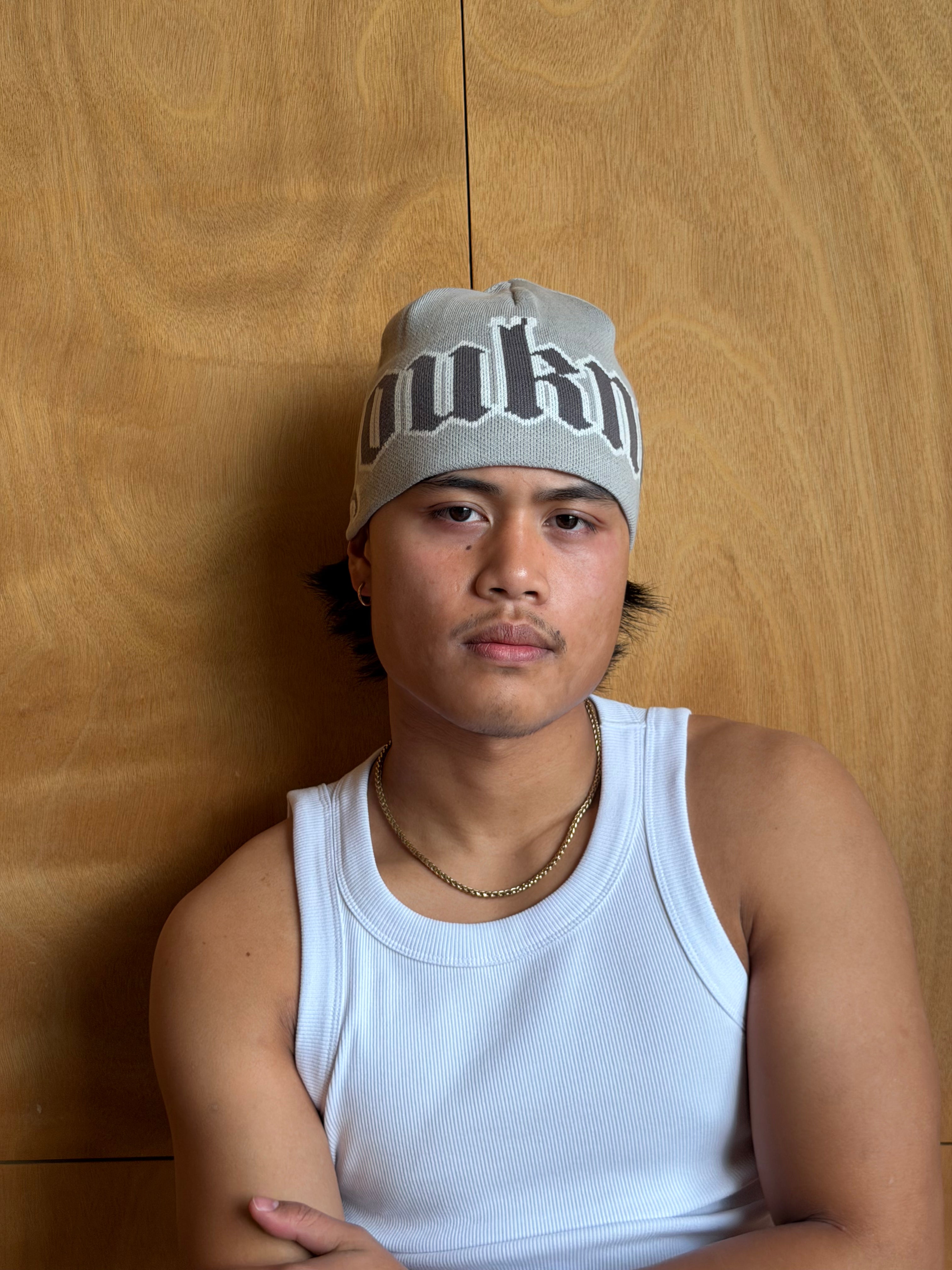 Jacquard Beanie | Charcoal-3