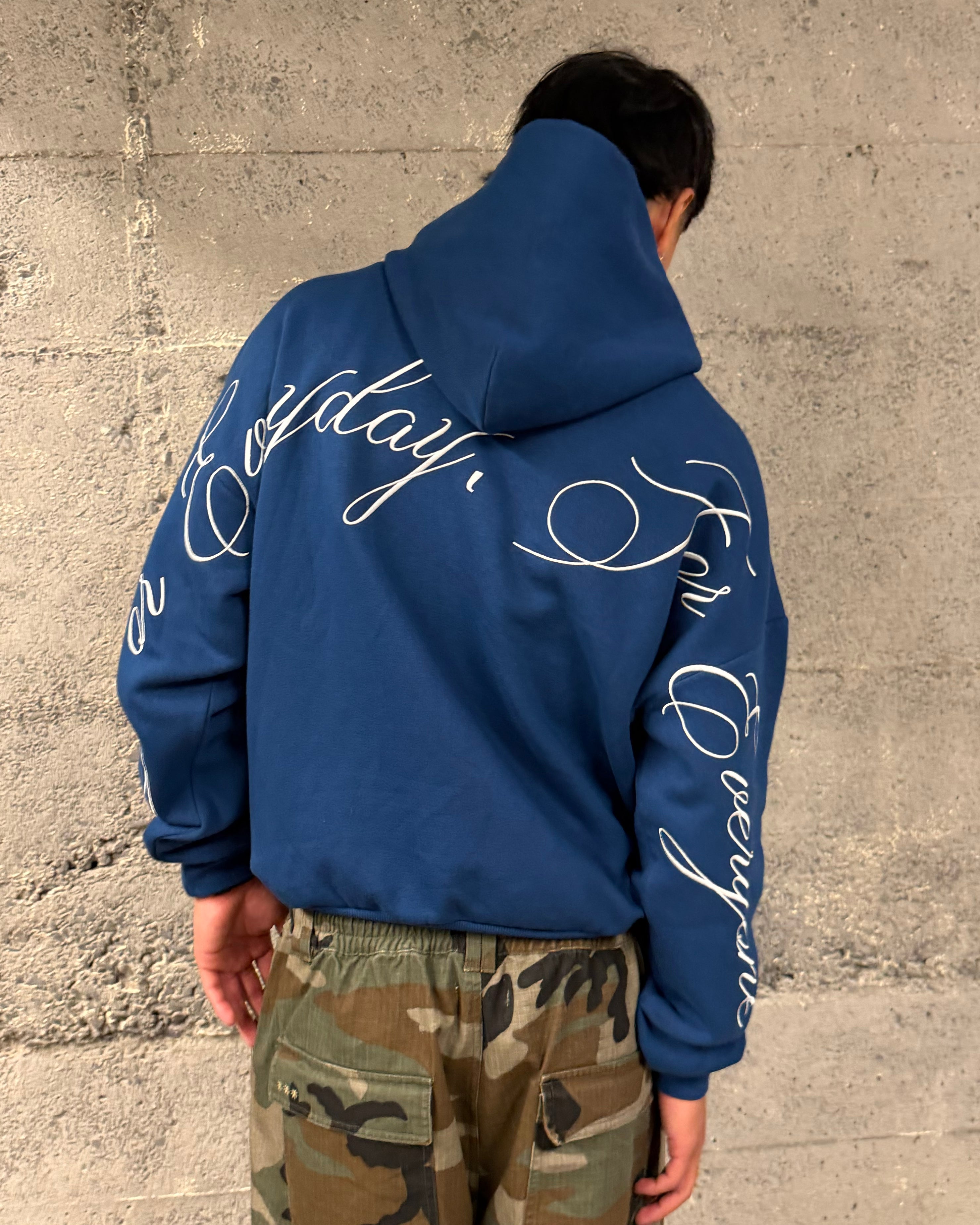 Script Hoodie | Marine