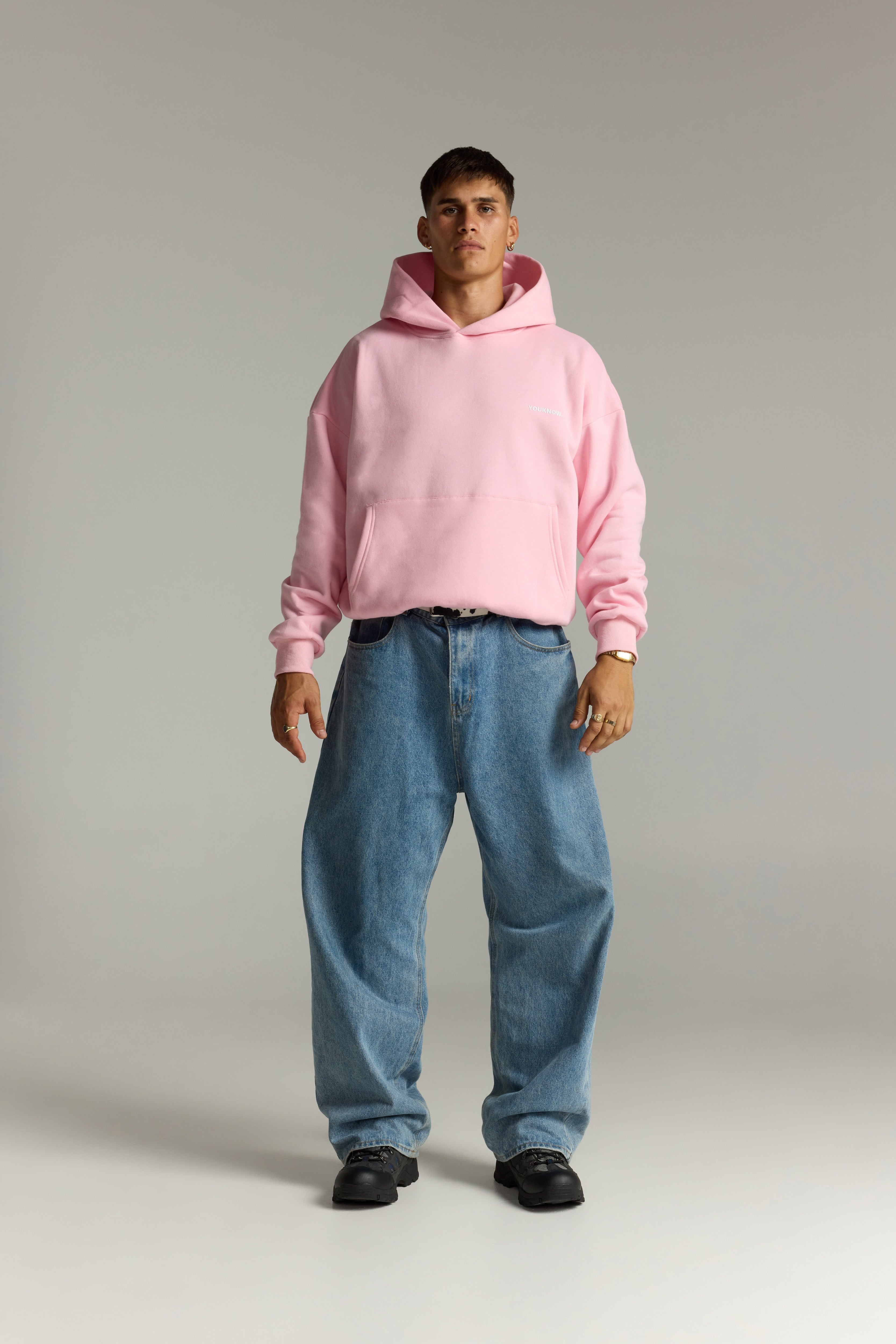 Core Box Hoodie | Baby Pink-5