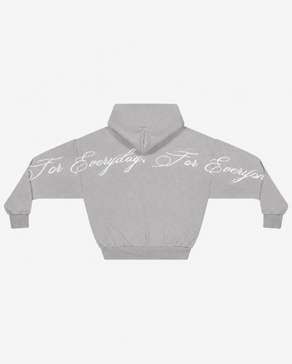 Script Hoodie | Light Grey