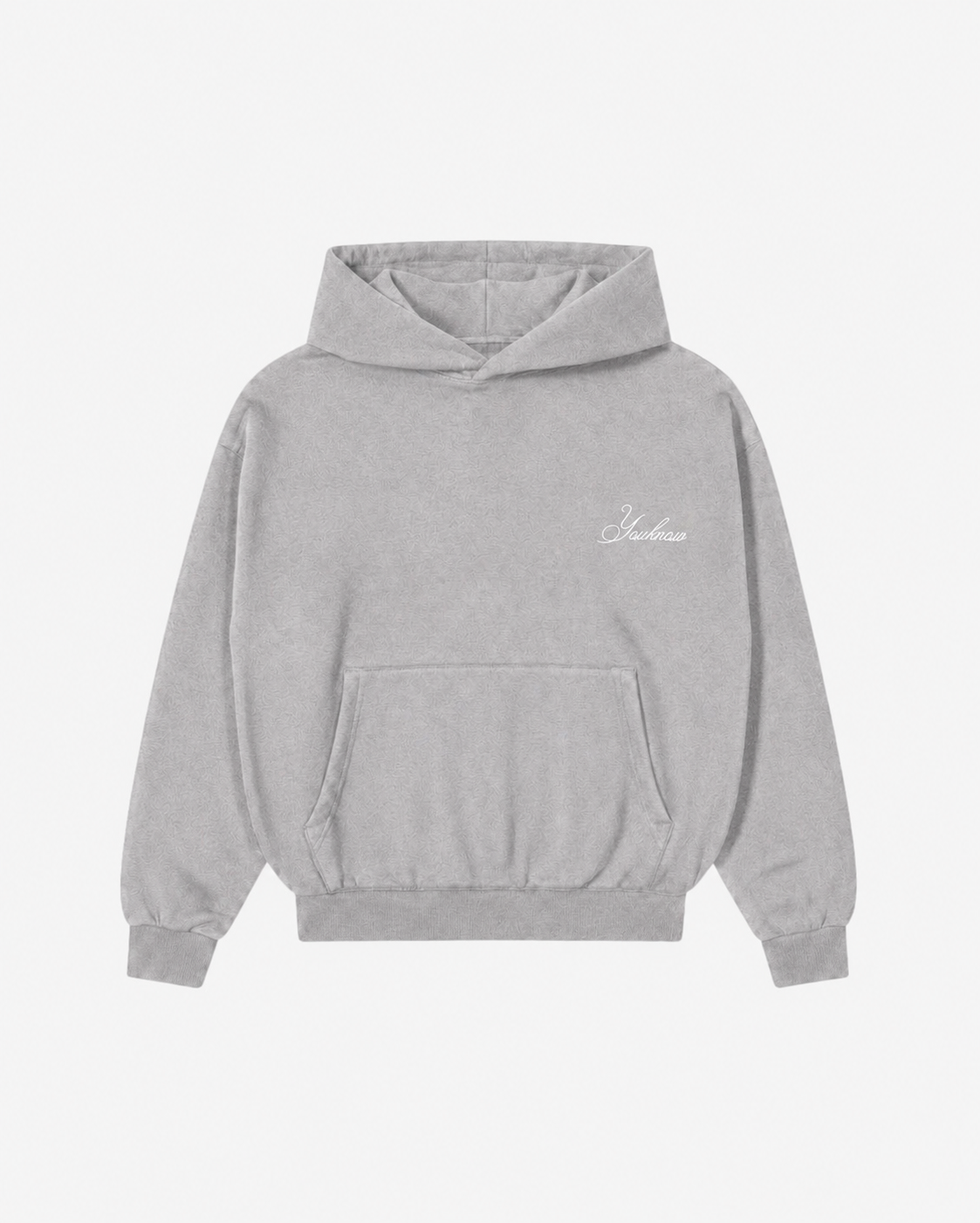 Script Hoodie | Light Grey