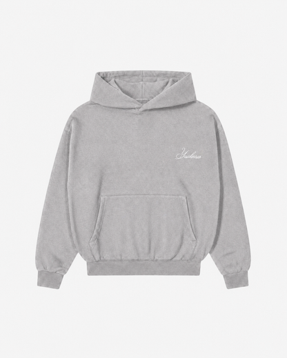 Script Hoodie | Light Grey